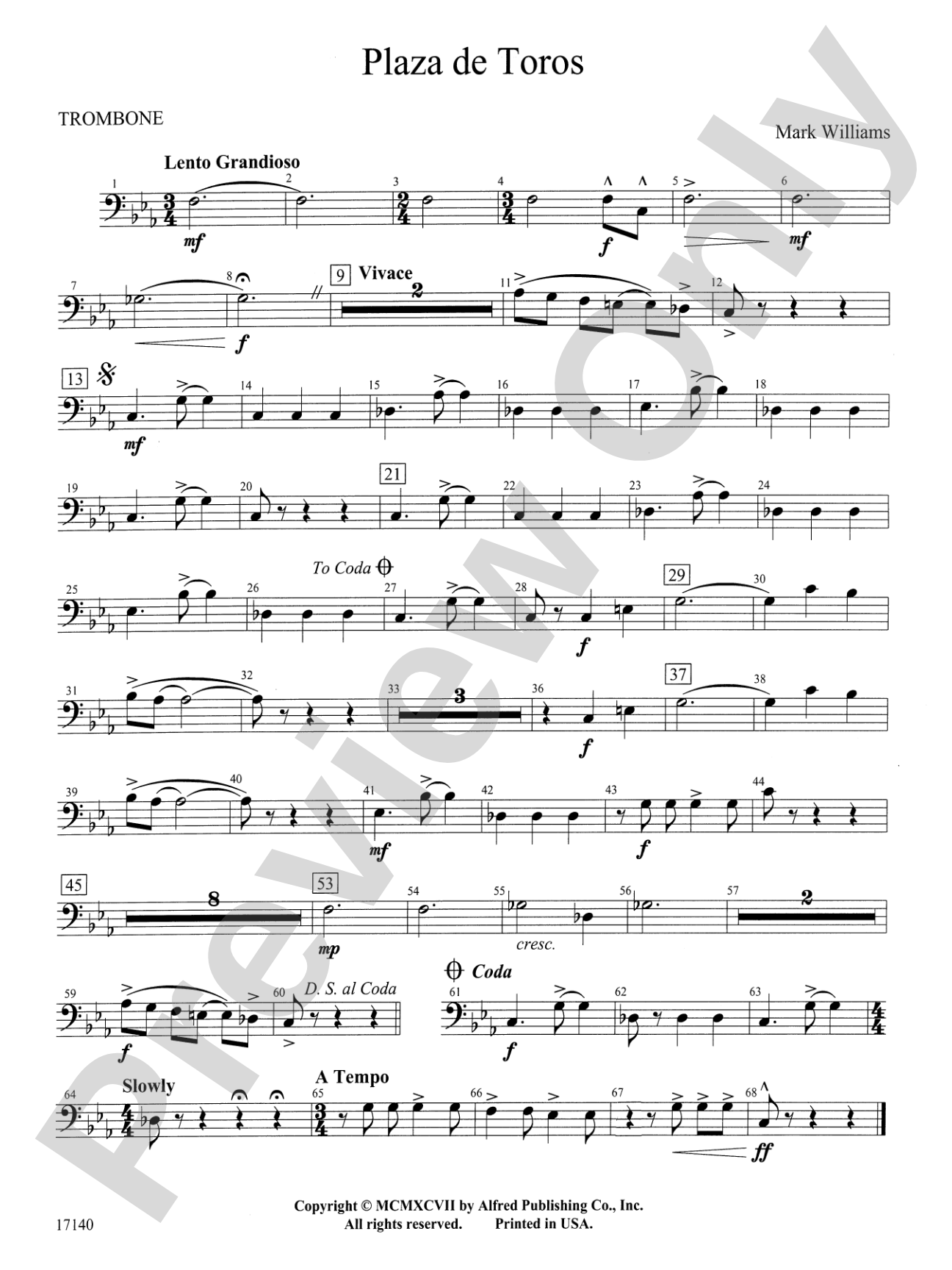 Plaza de Toros: 1st Trombone