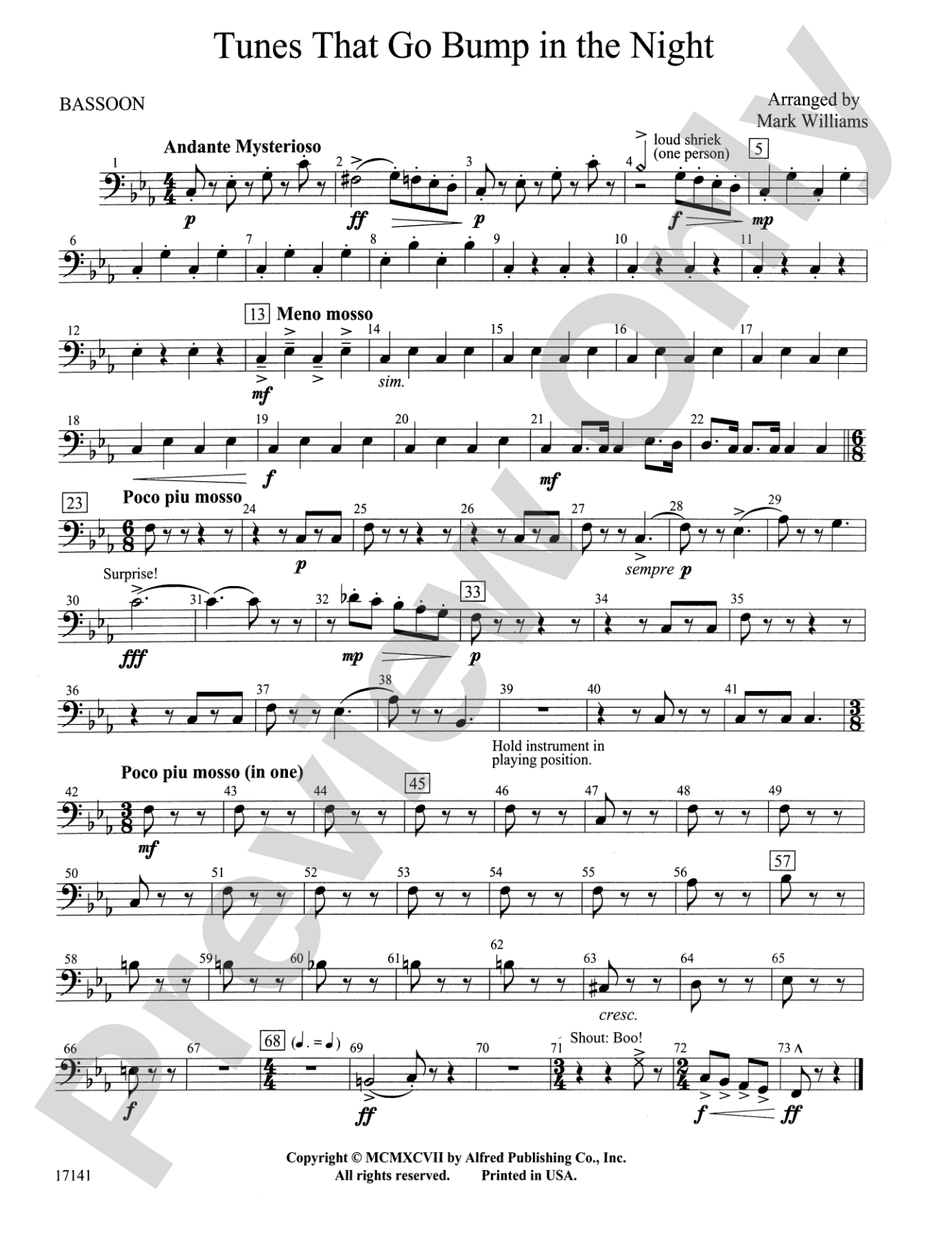 Tunes That Go Bump in the Night: Bassoon