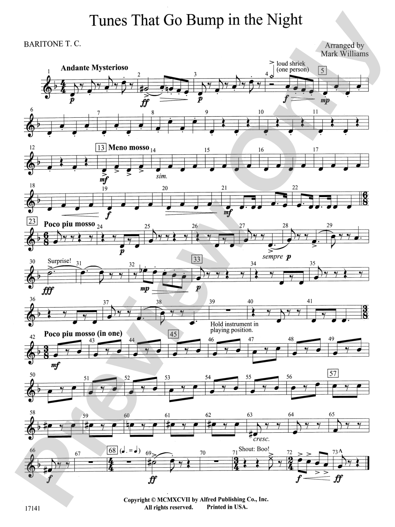 Tunes That Go Bump in the Night: Baritone T.C.