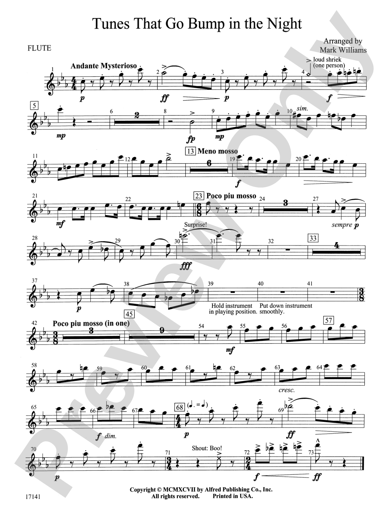 Tunes That Go Bump in the Night: Flute