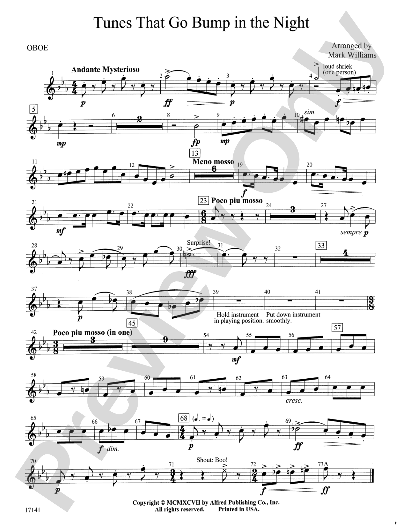 Tunes That Go Bump in the Night: Oboe