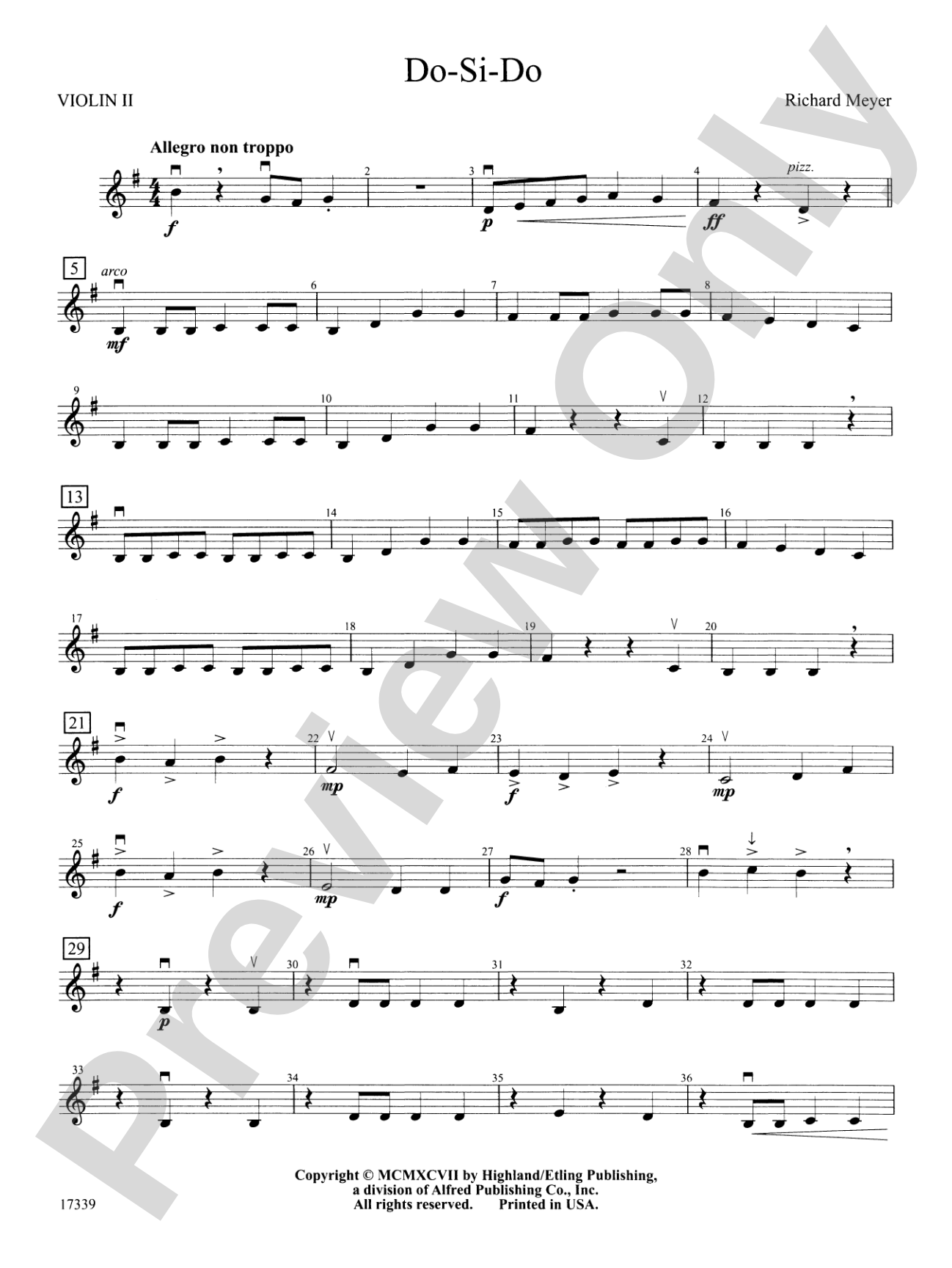 Do-Si-Do: 2nd Violin