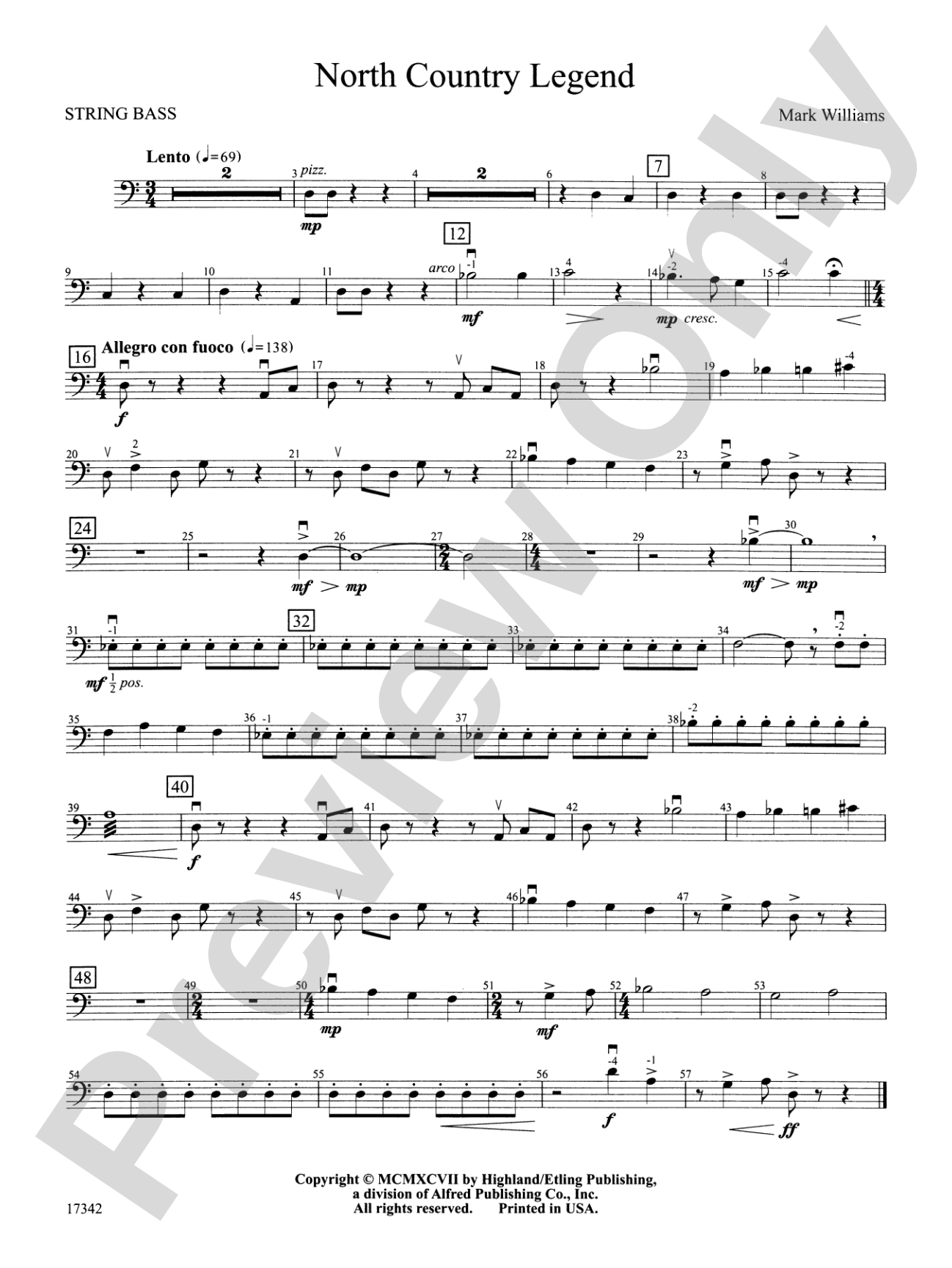 North Country Legend: String Bass