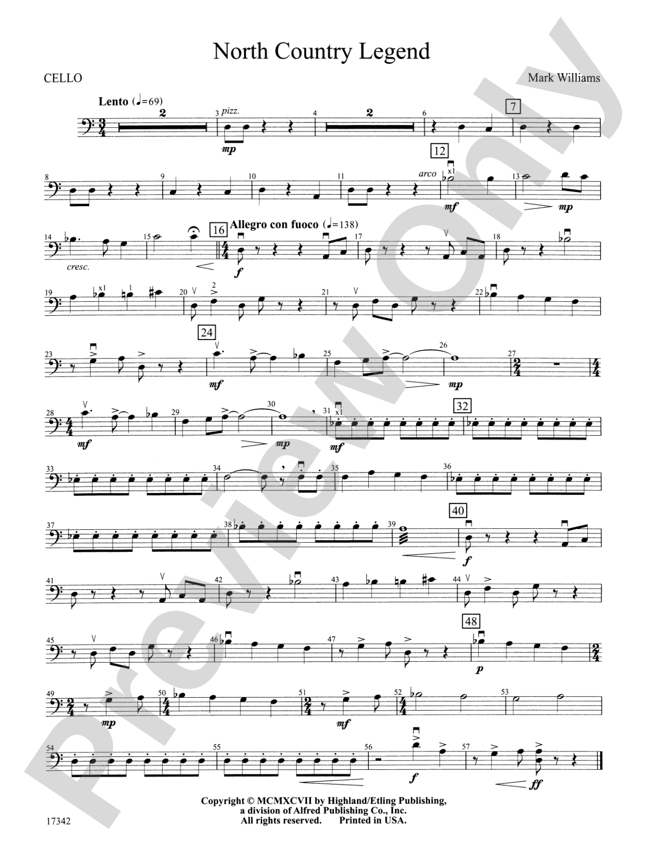 North Country Legend: Cello