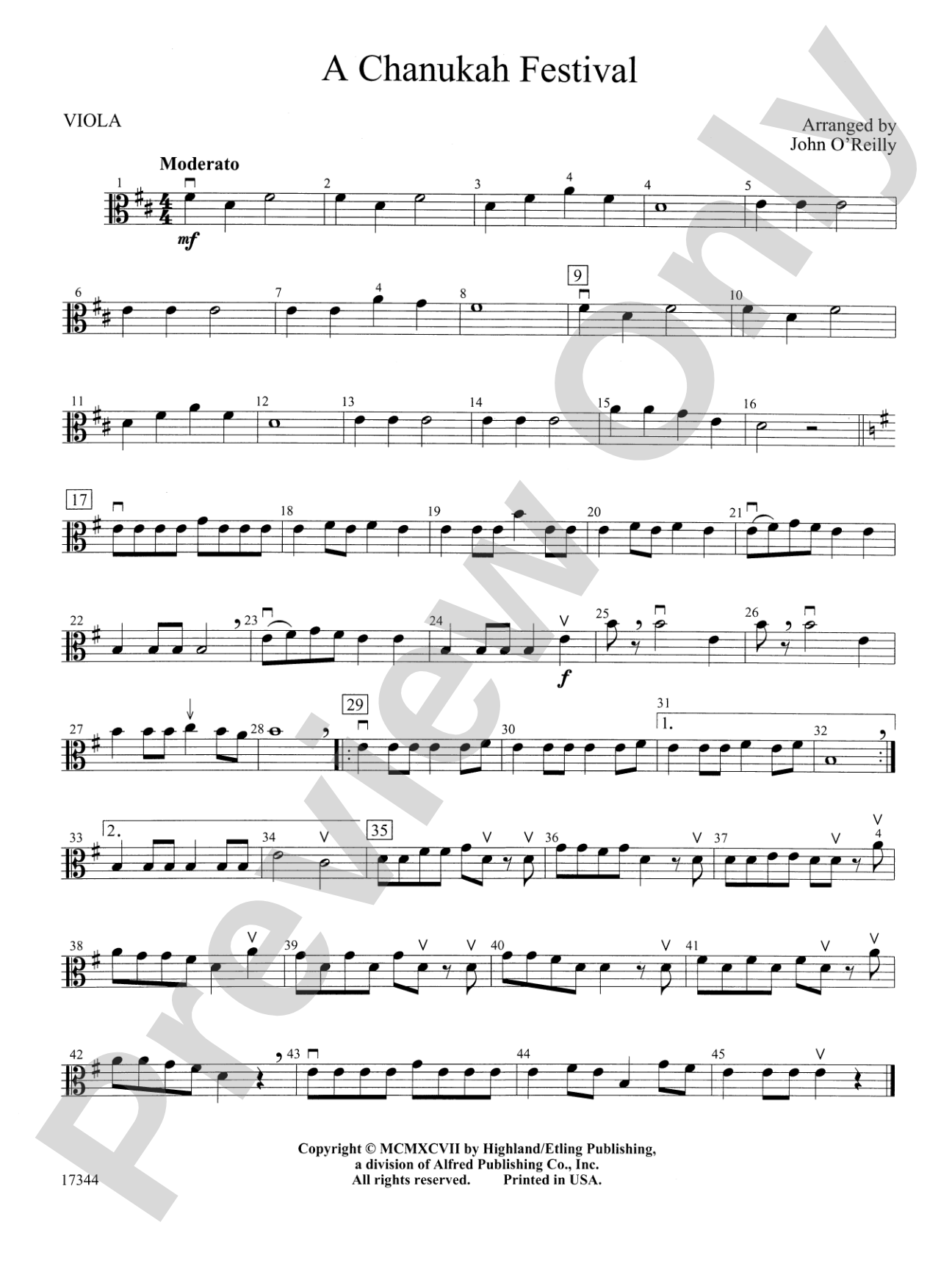 A Chanukah Festival: Viola
