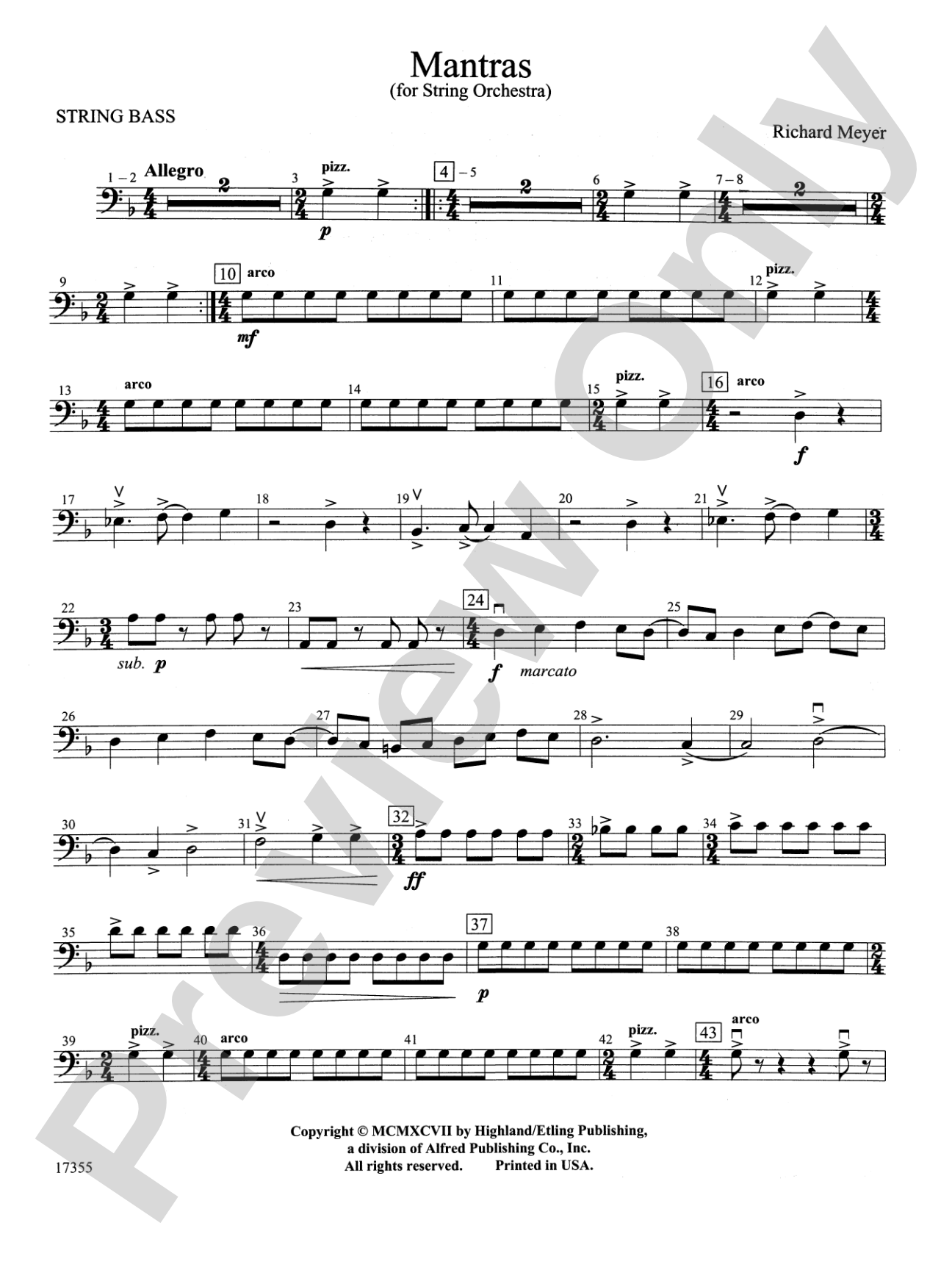 Mantras: String Bass