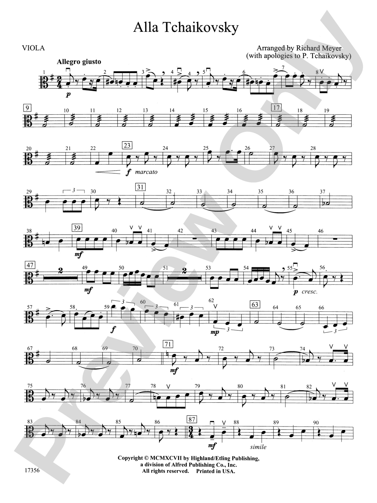 Alla Tchaikovsky: Viola