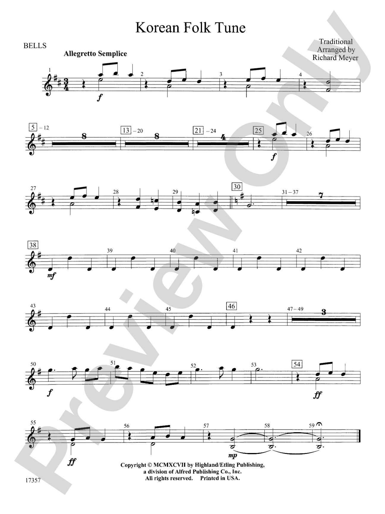 Korean Folk Tune: Bells