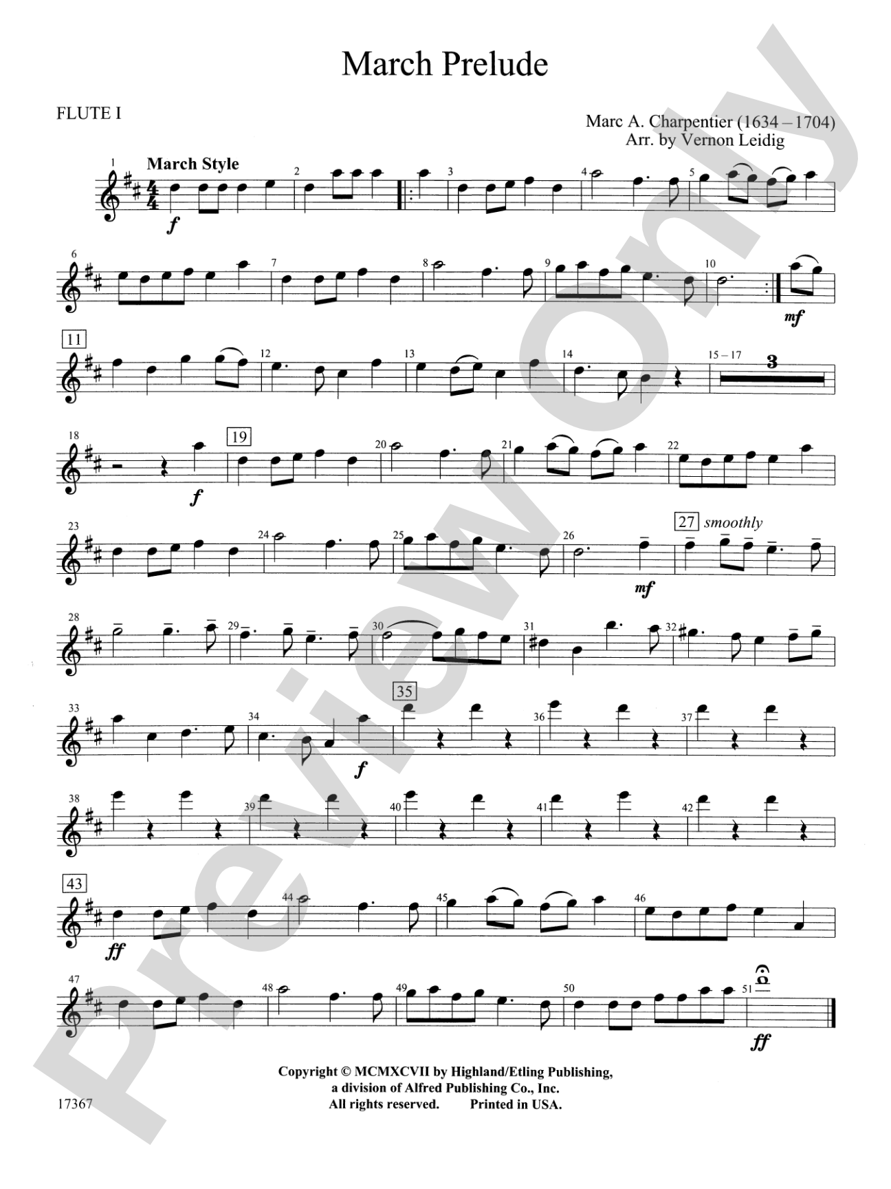 March Prelude: Flute