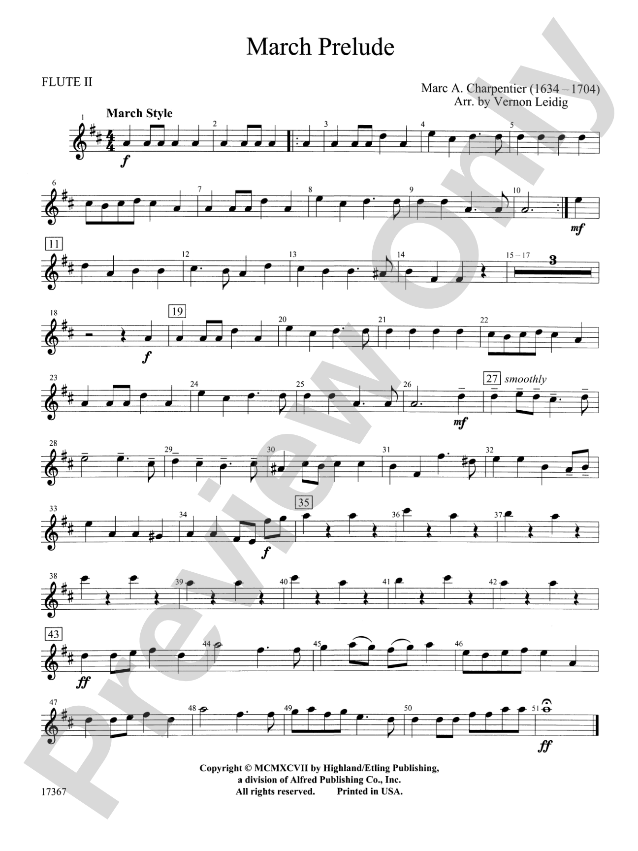 March Prelude: 2nd Flute