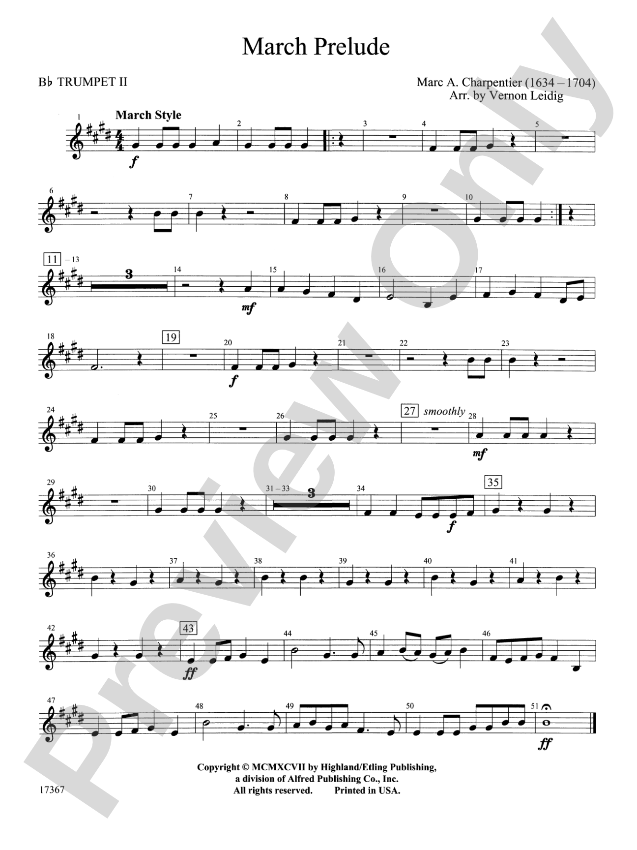 March Prelude: 2nd B-flat Trumpet