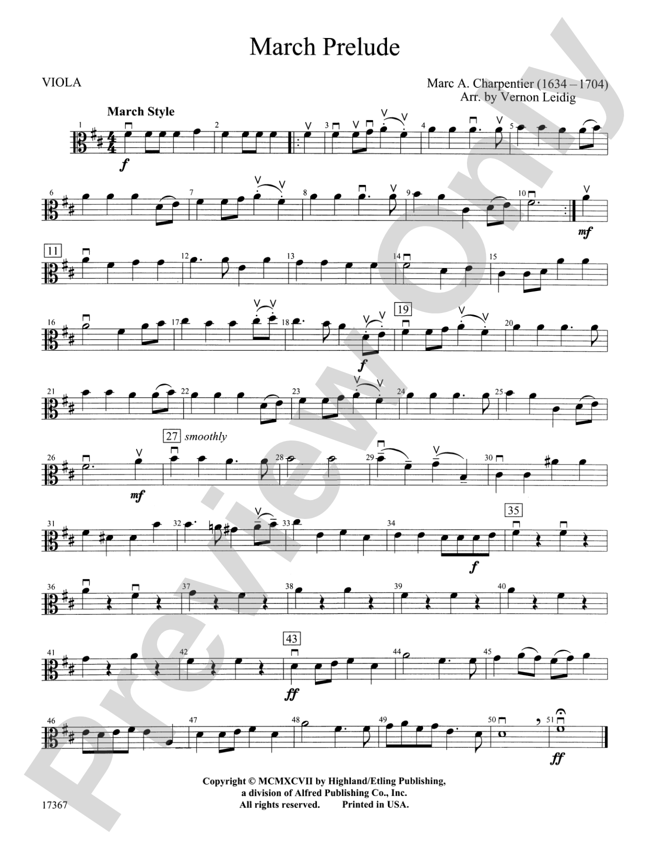 March Prelude: Viola