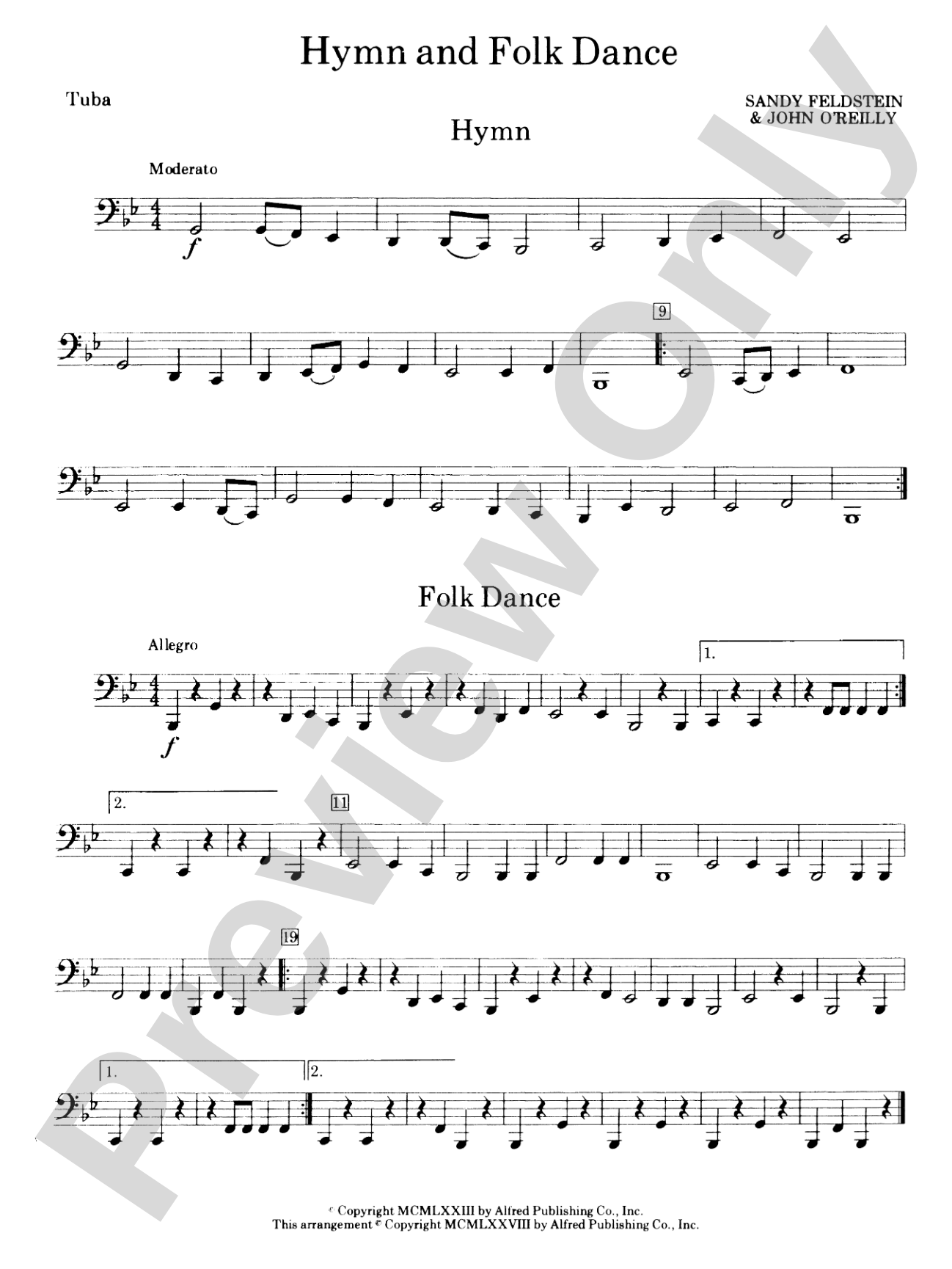 Hymn and Folk Dance: Tuba
