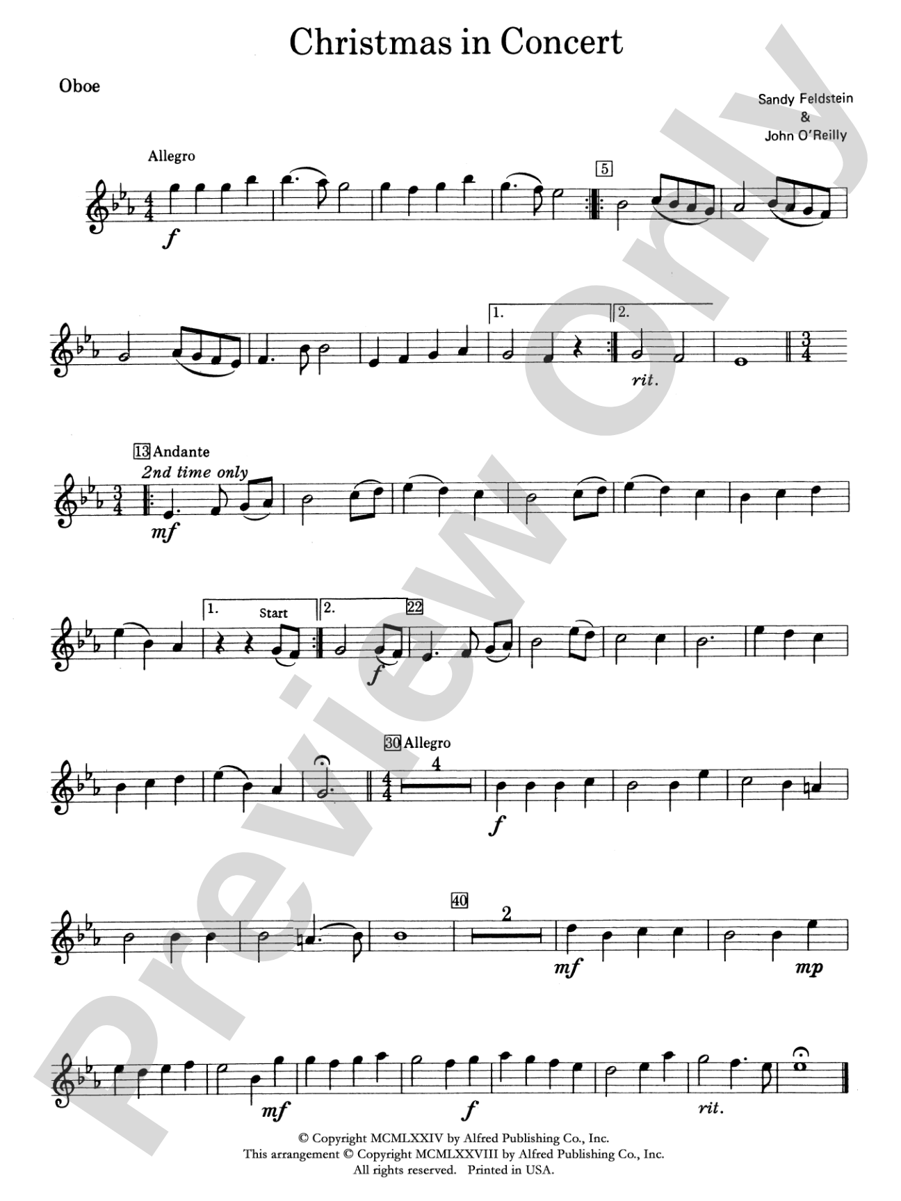Christmas in Concert: Oboe