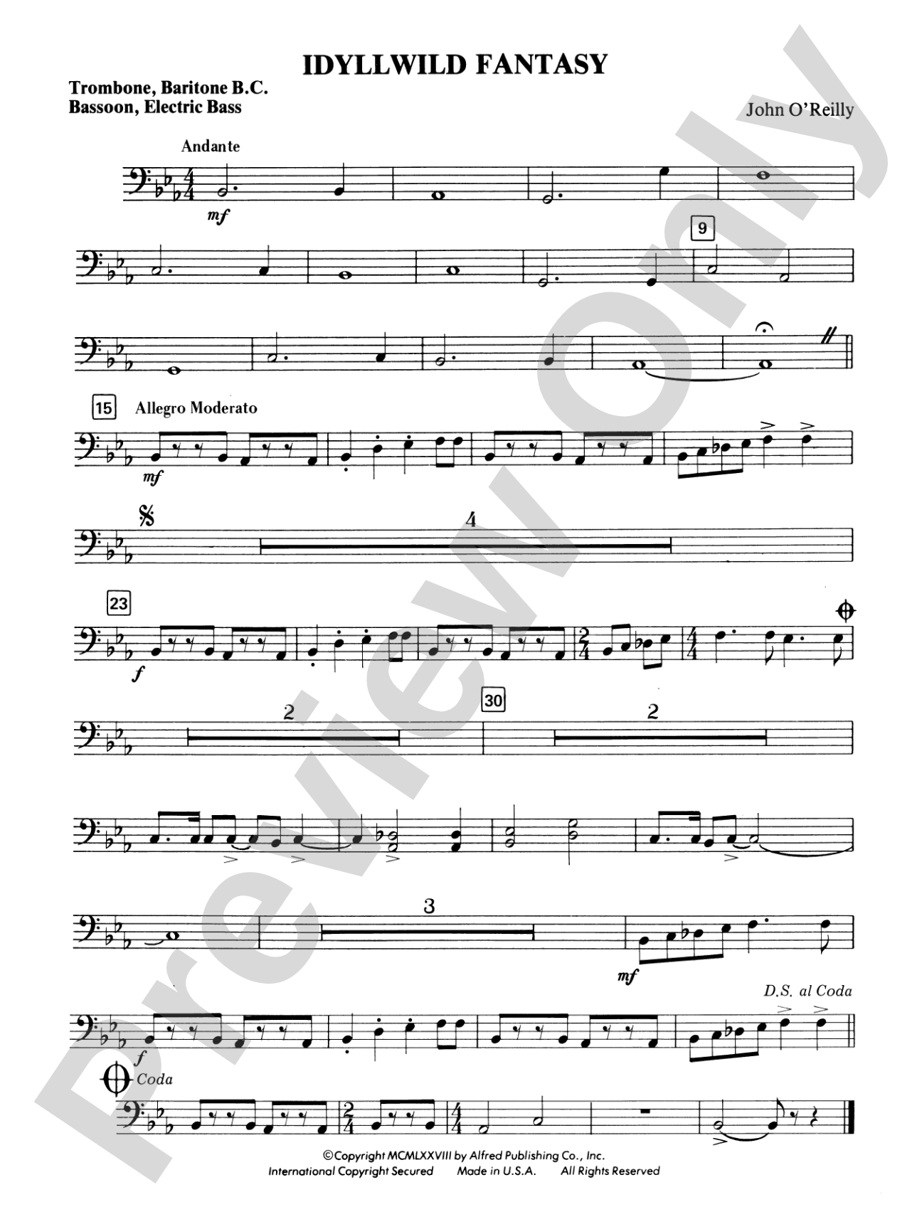 Idyllwild Fantasy: 1st Trombone
