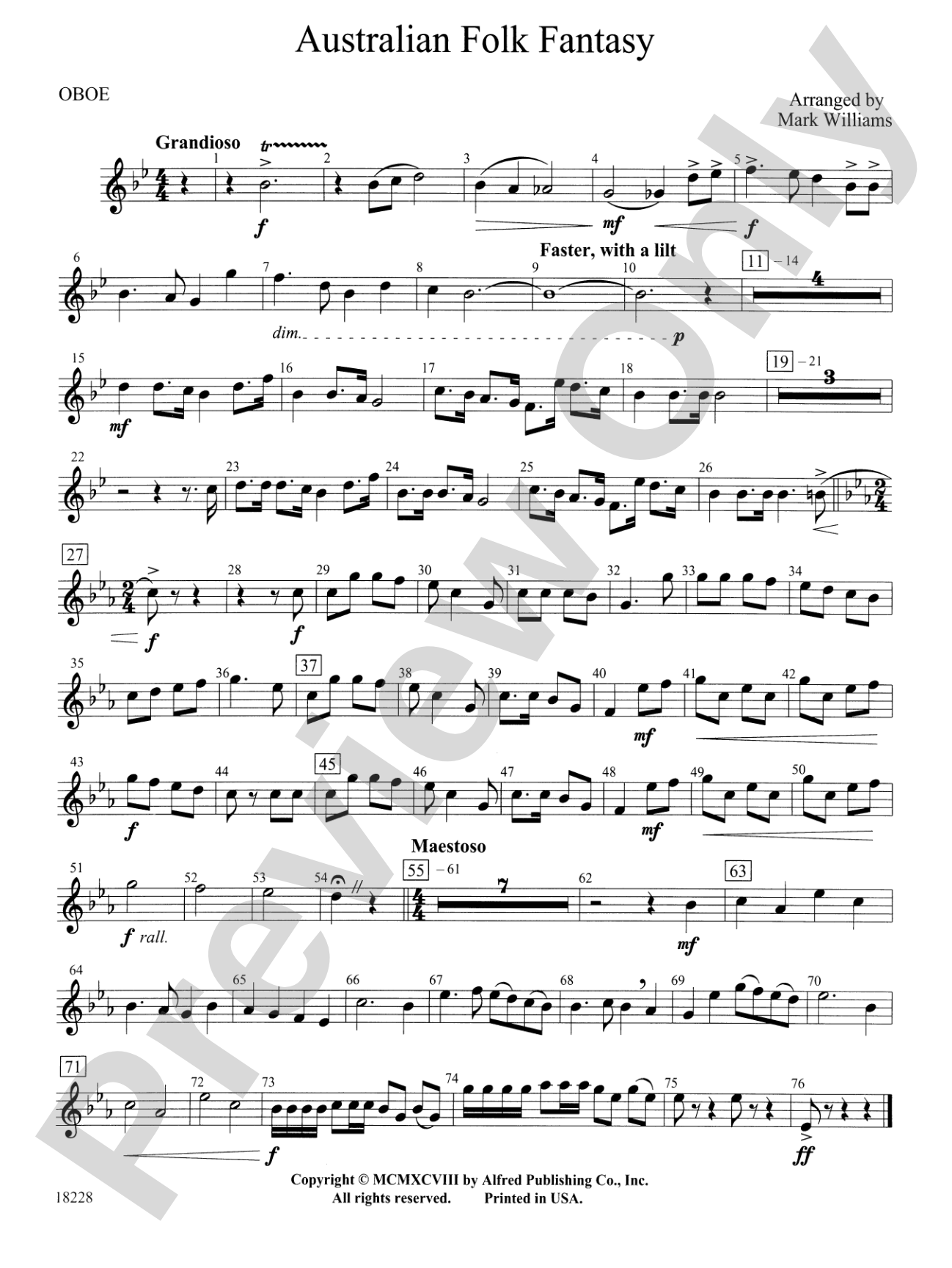 Australian Folk Fantasy: Oboe