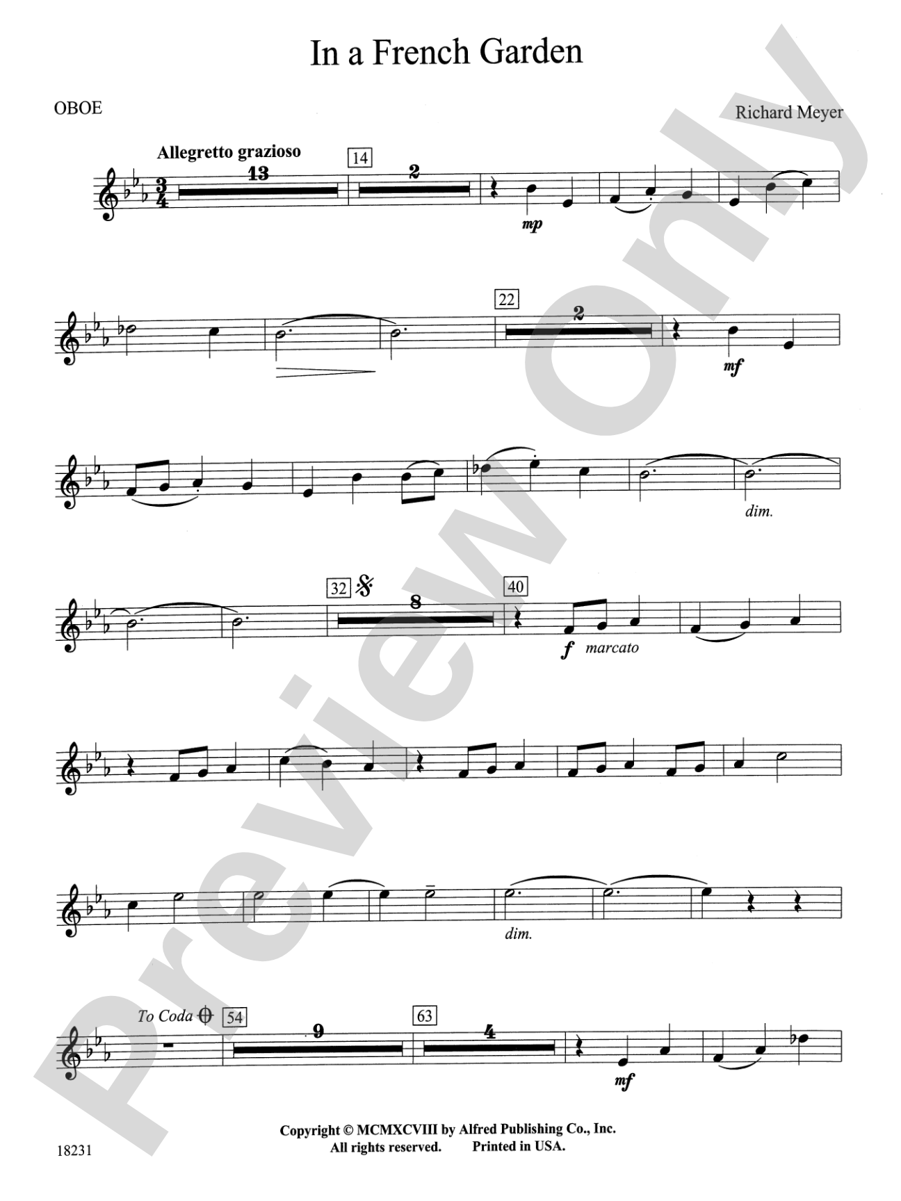 In a French Garden: Oboe