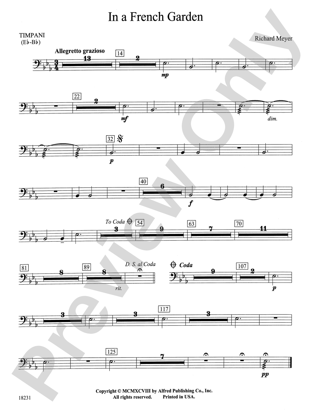 In a French Garden: Timpani