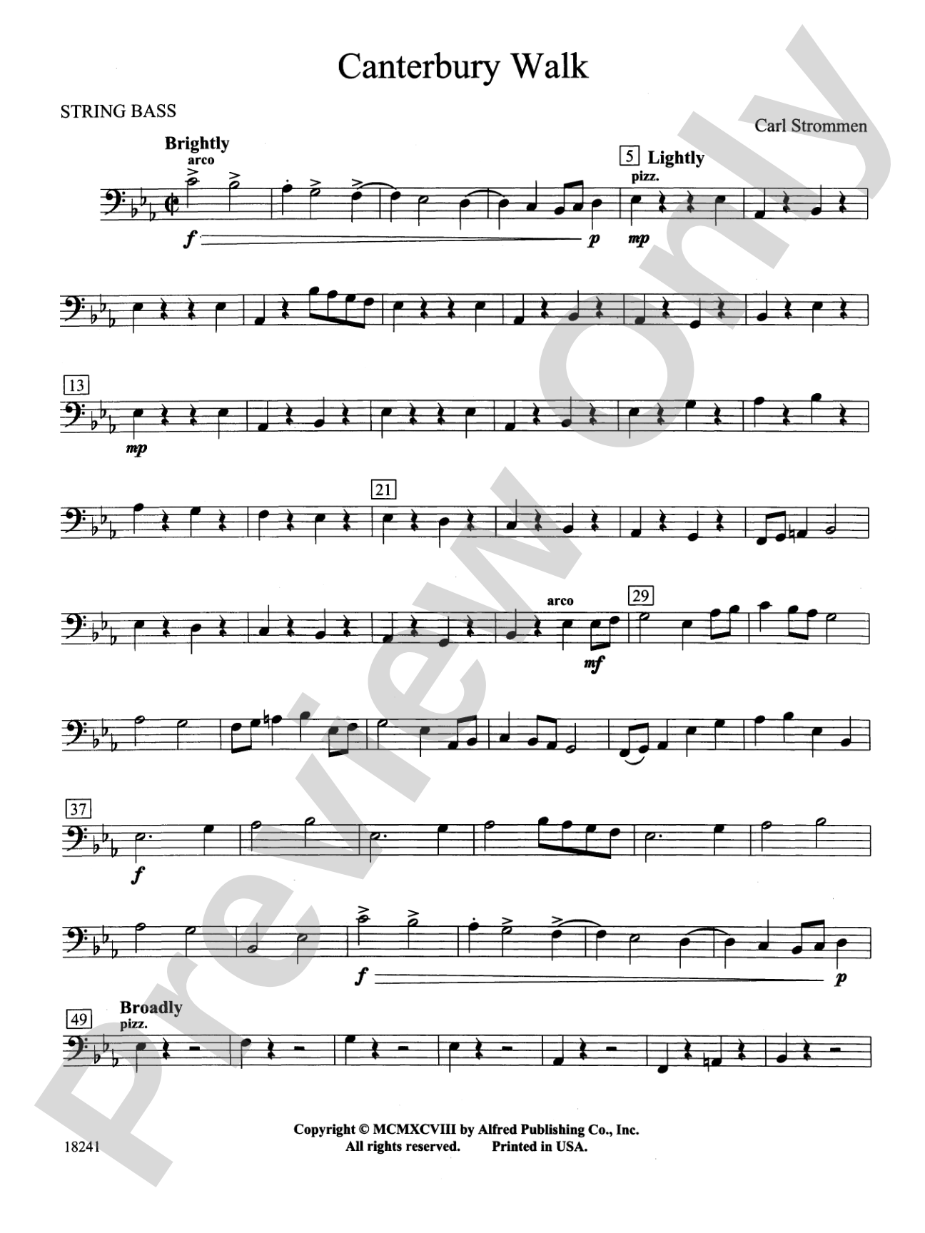 Canterbury Walk: String Bass