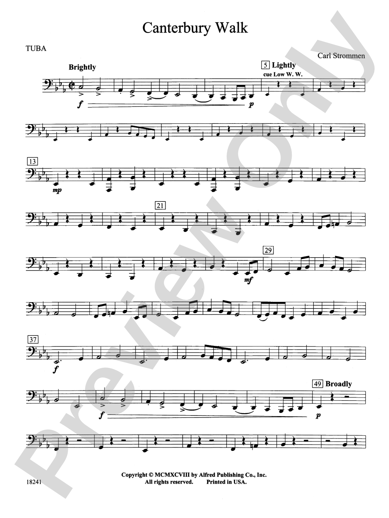 Canterbury Walk: Tuba