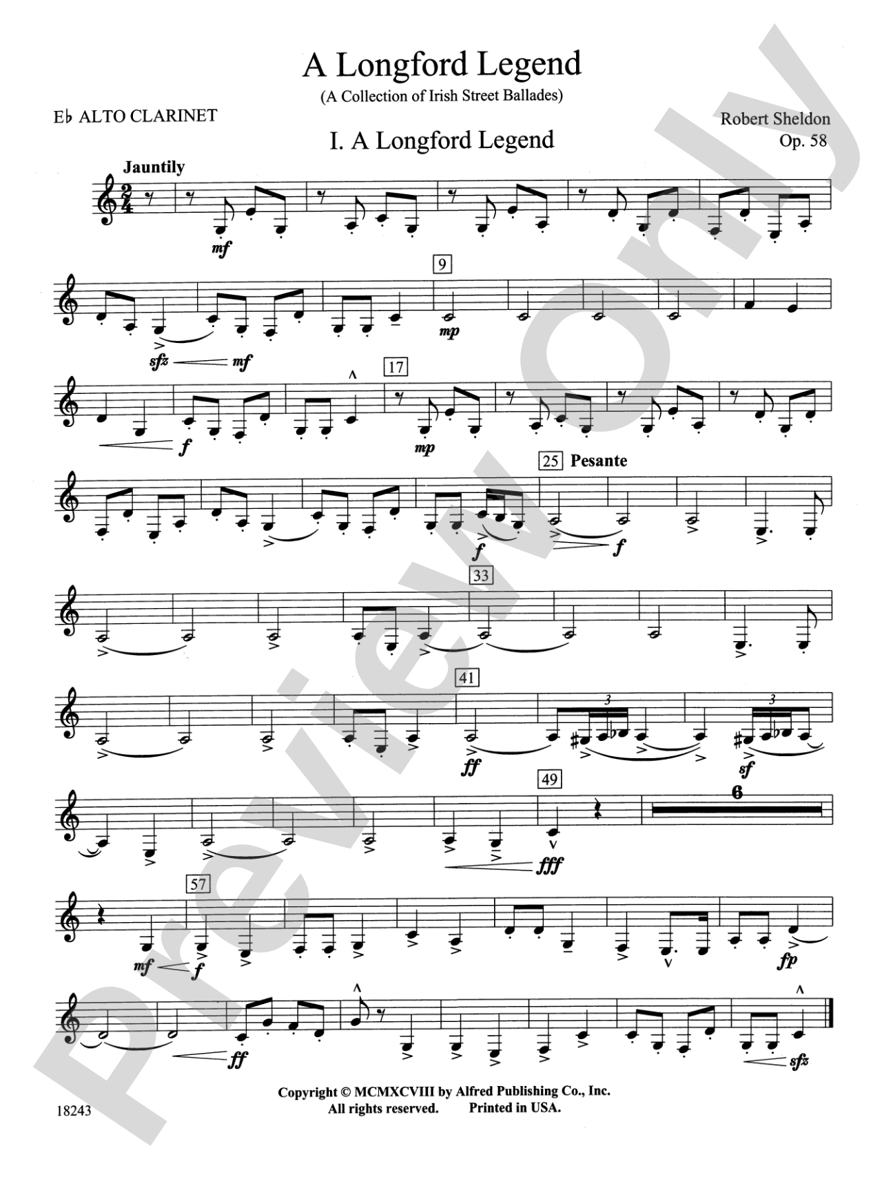 A Longford Legend: E-flat Alto Clarinet