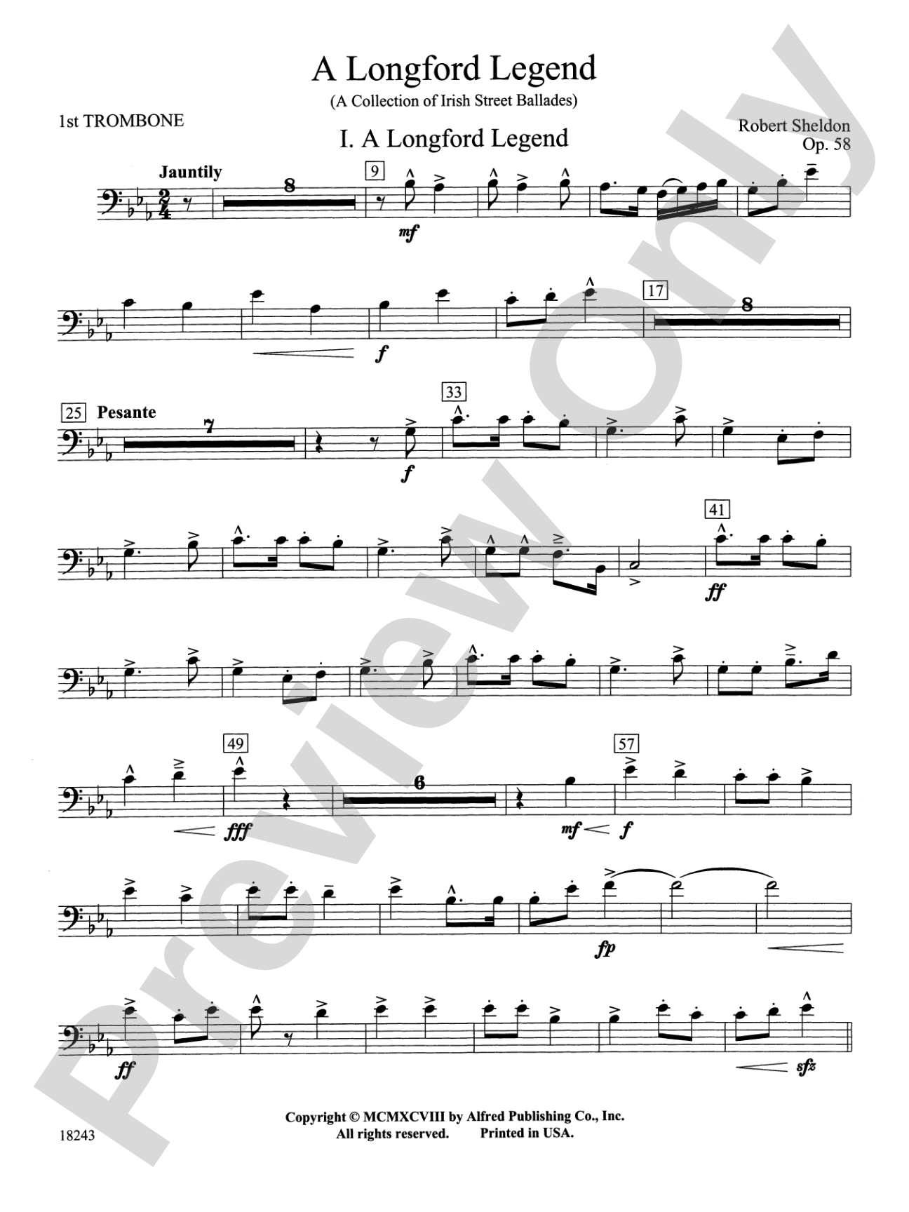A Longford Legend: 1st Trombone