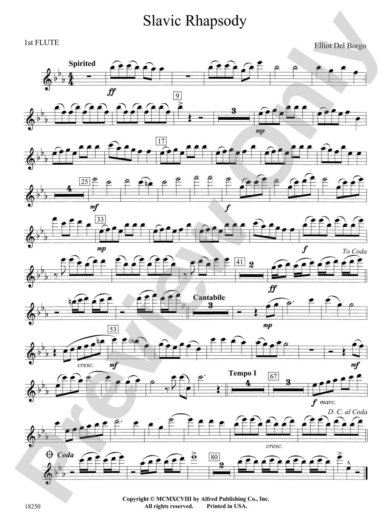 Slavic Rhapsody: Flute