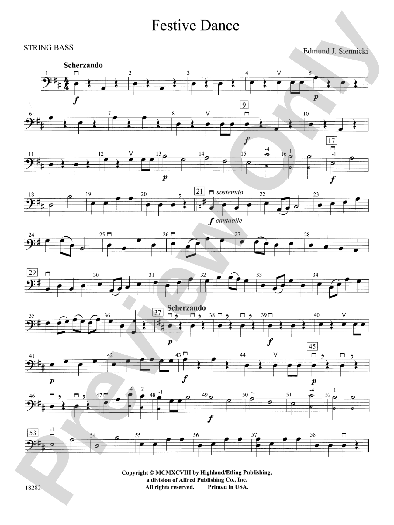 Festive Dance: String Bass