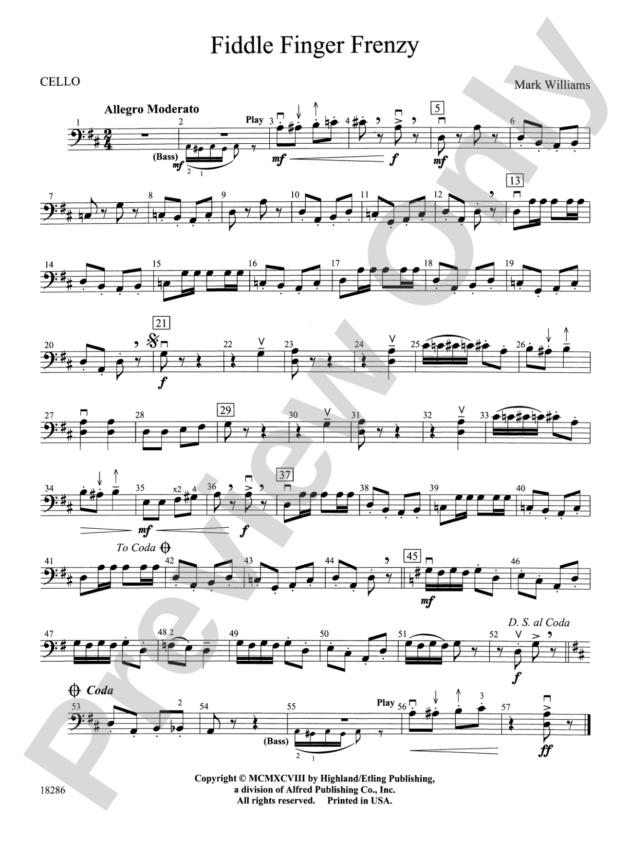 Fiddle Finger Frenzy: Cello