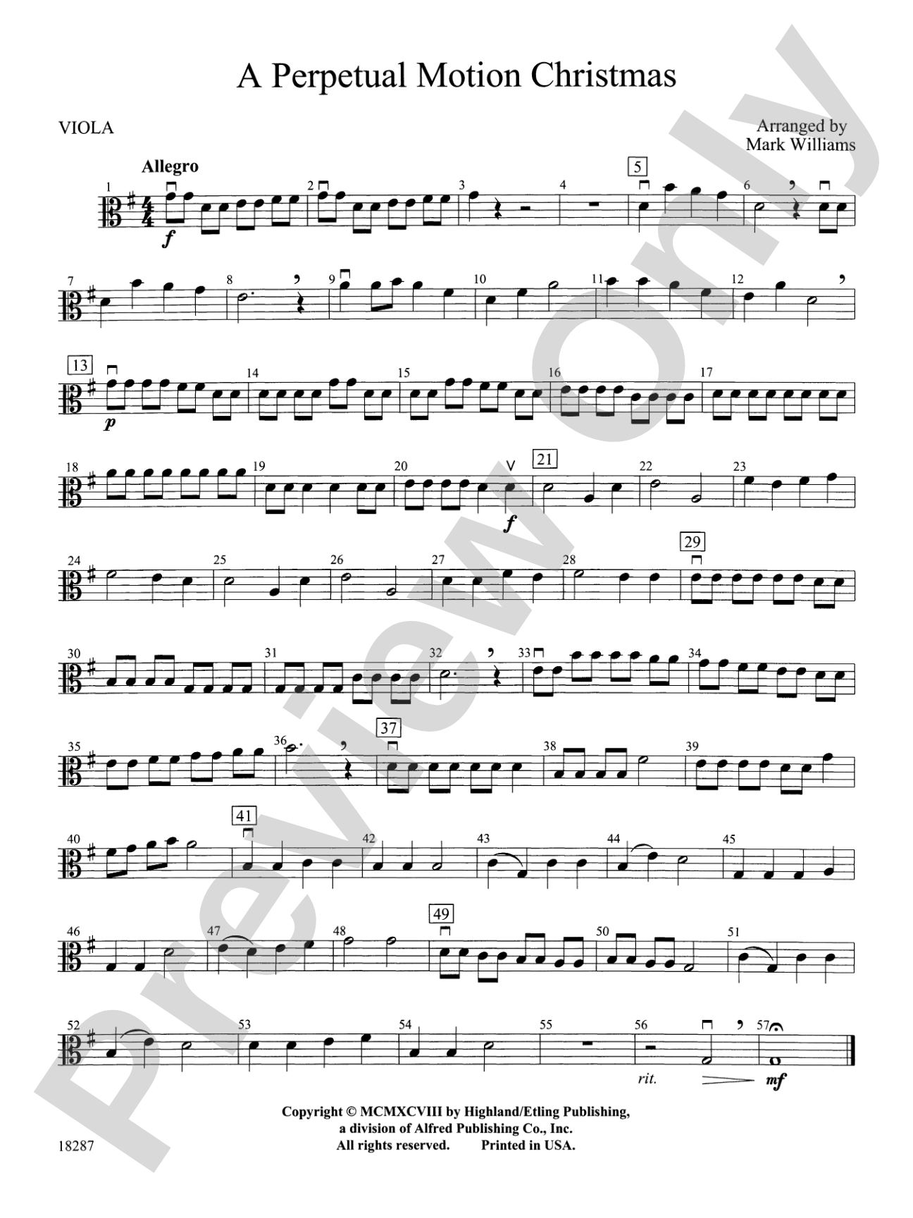 A Perpetual Motion Christmas: Viola