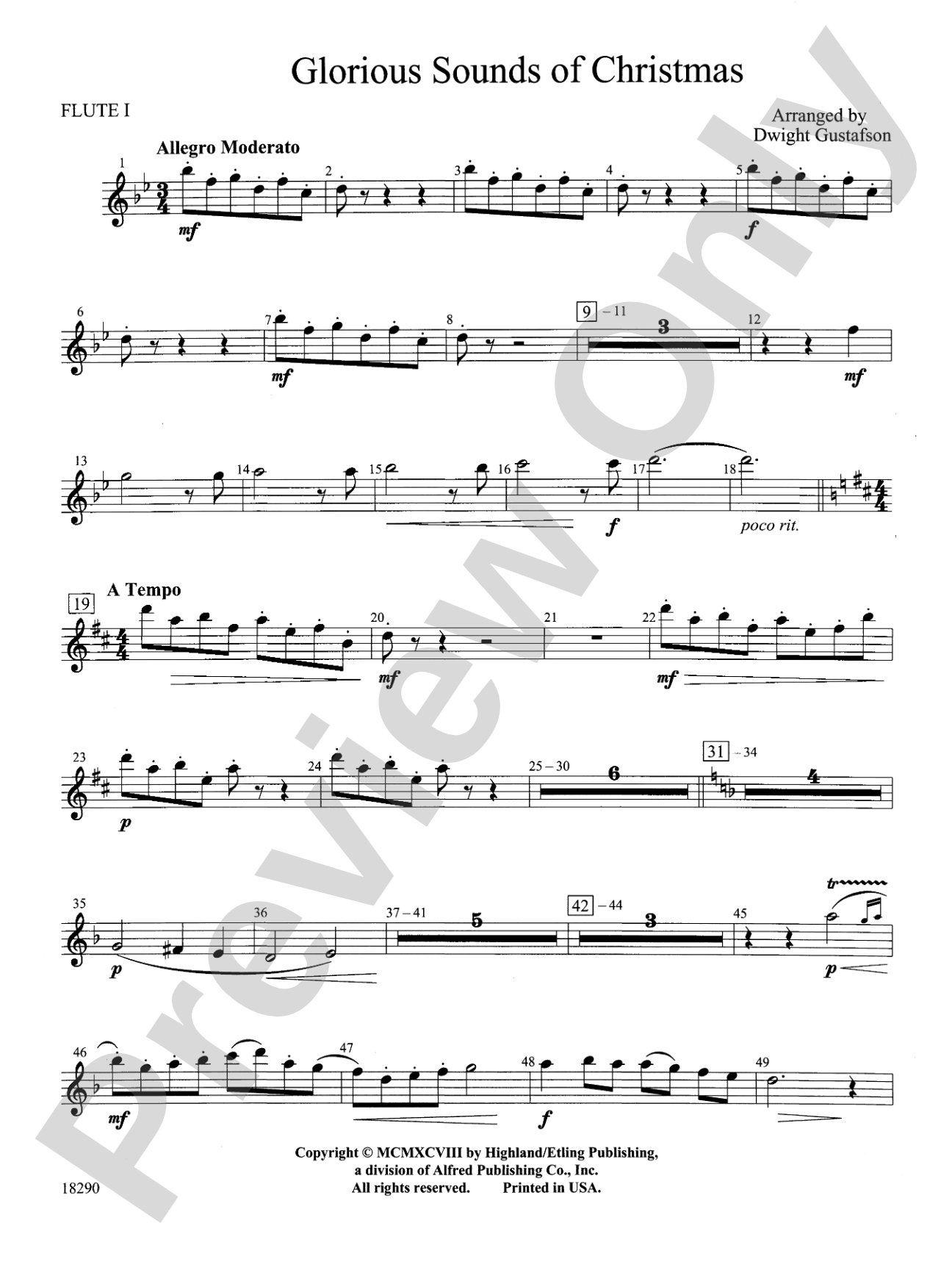 Glorious Sounds of Christmas: Flute