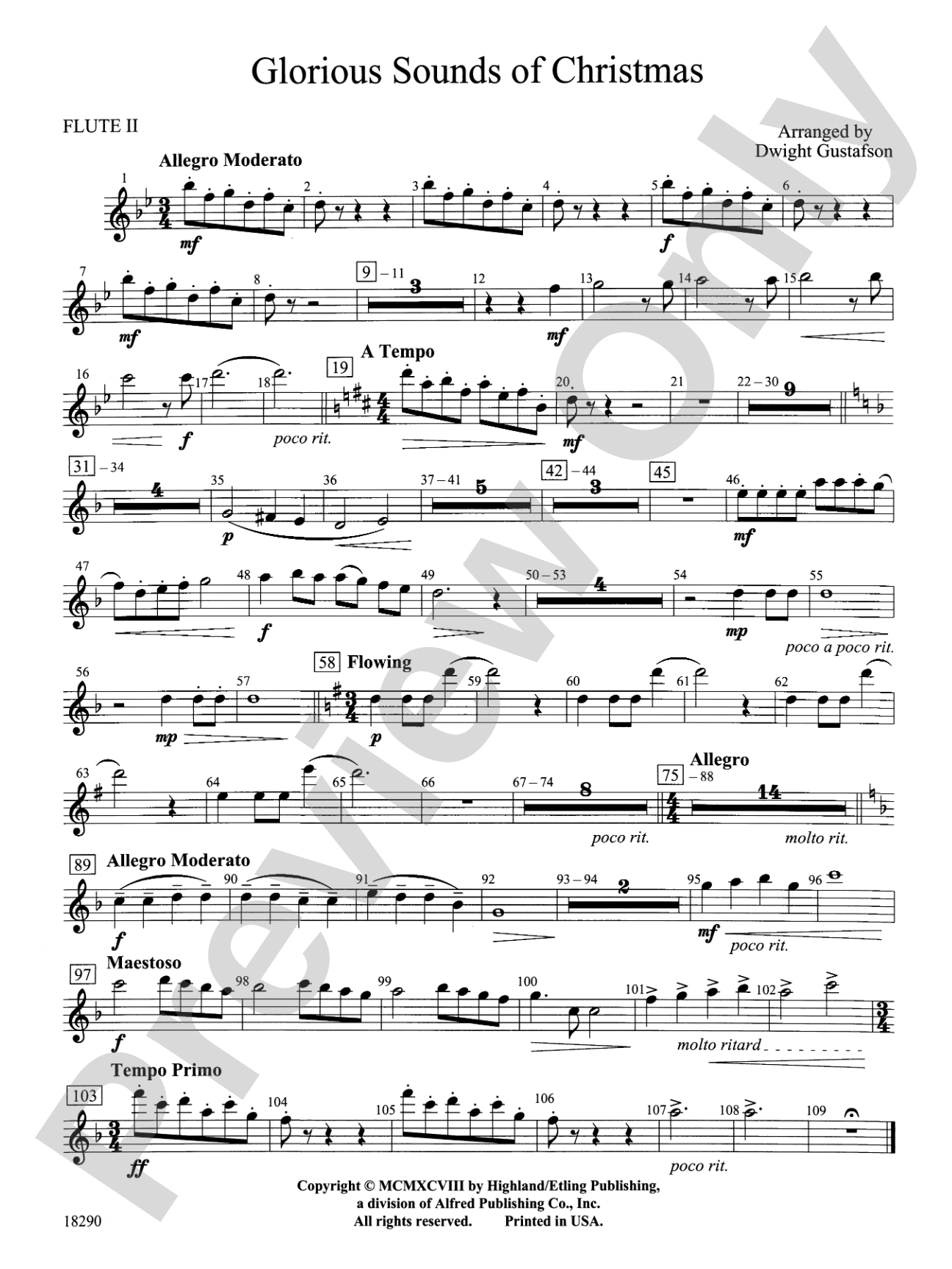 Glorious Sounds of Christmas: 2nd Flute