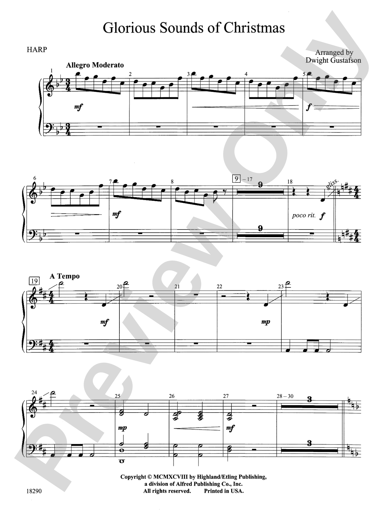 Glorious Sounds of Christmas: Harp