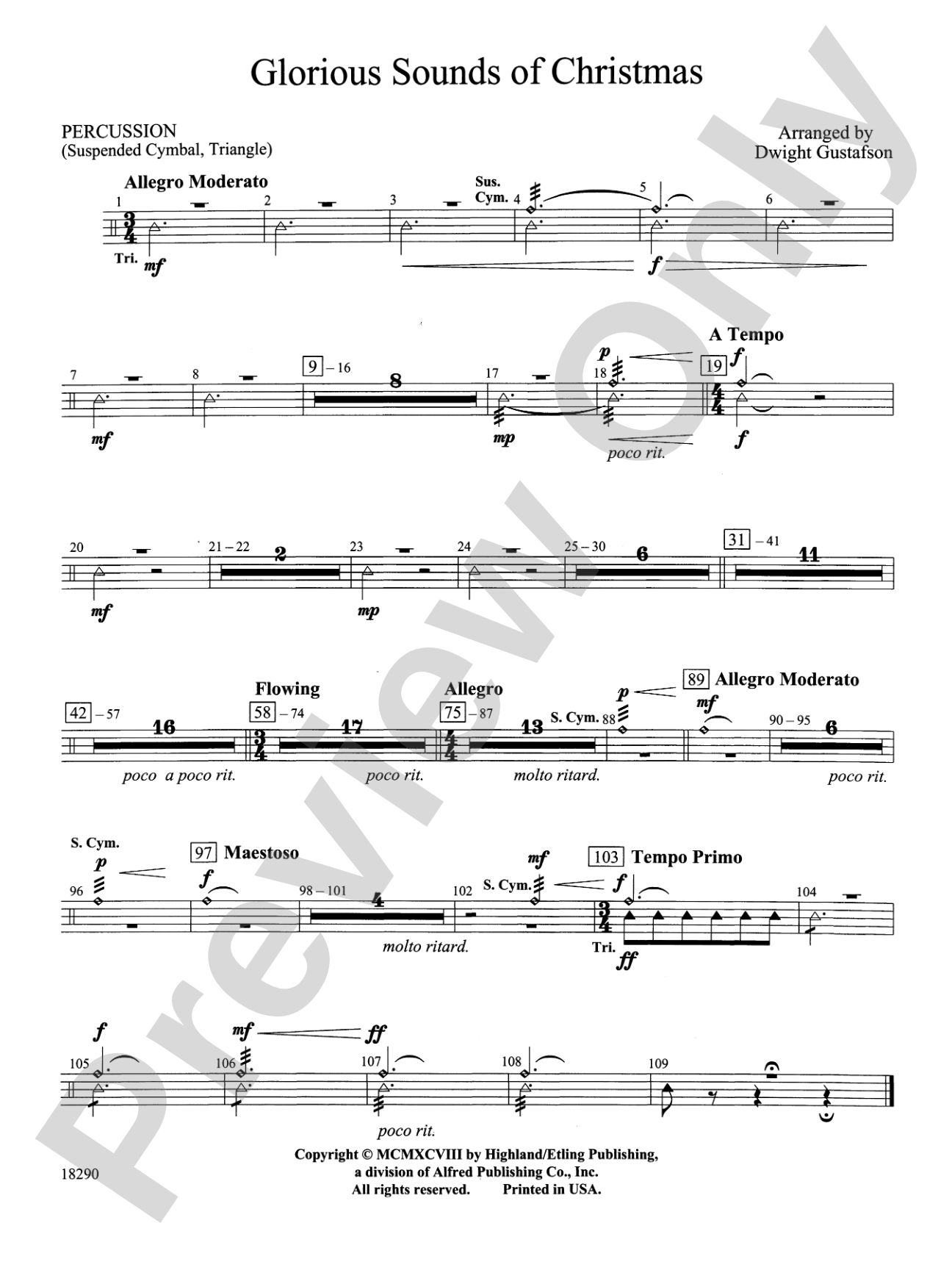Glorious Sounds of Christmas: 1st Percussion