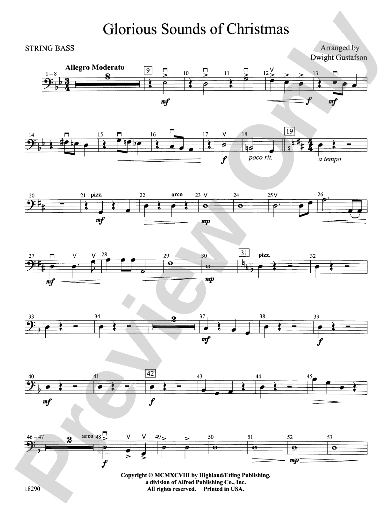 Glorious Sounds of Christmas: String Bass