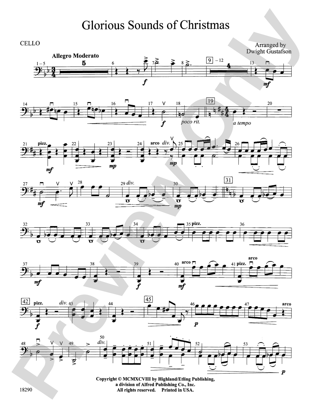Glorious Sounds of Christmas: Cello