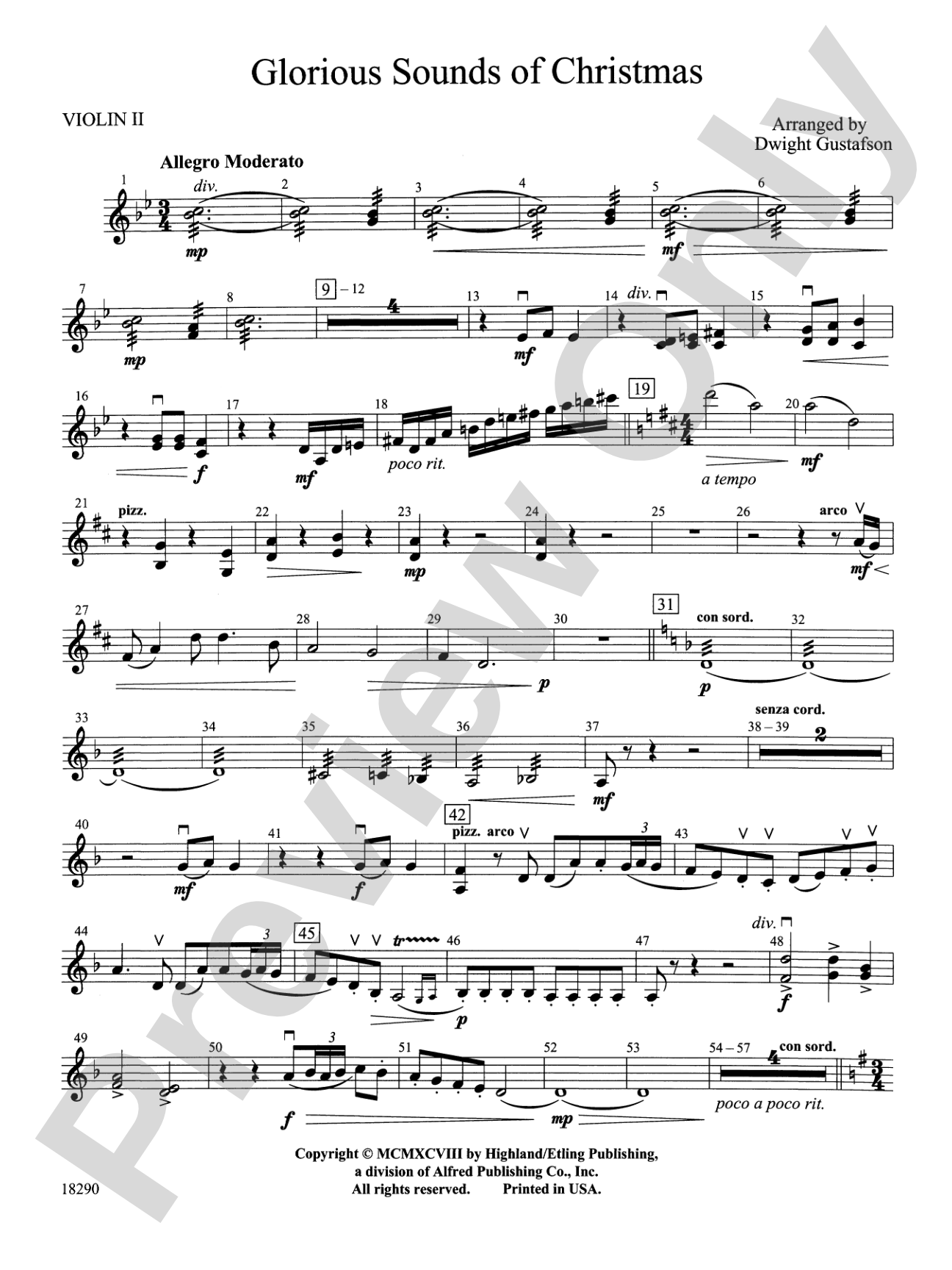 Glorious Sounds of Christmas: 2nd Violin