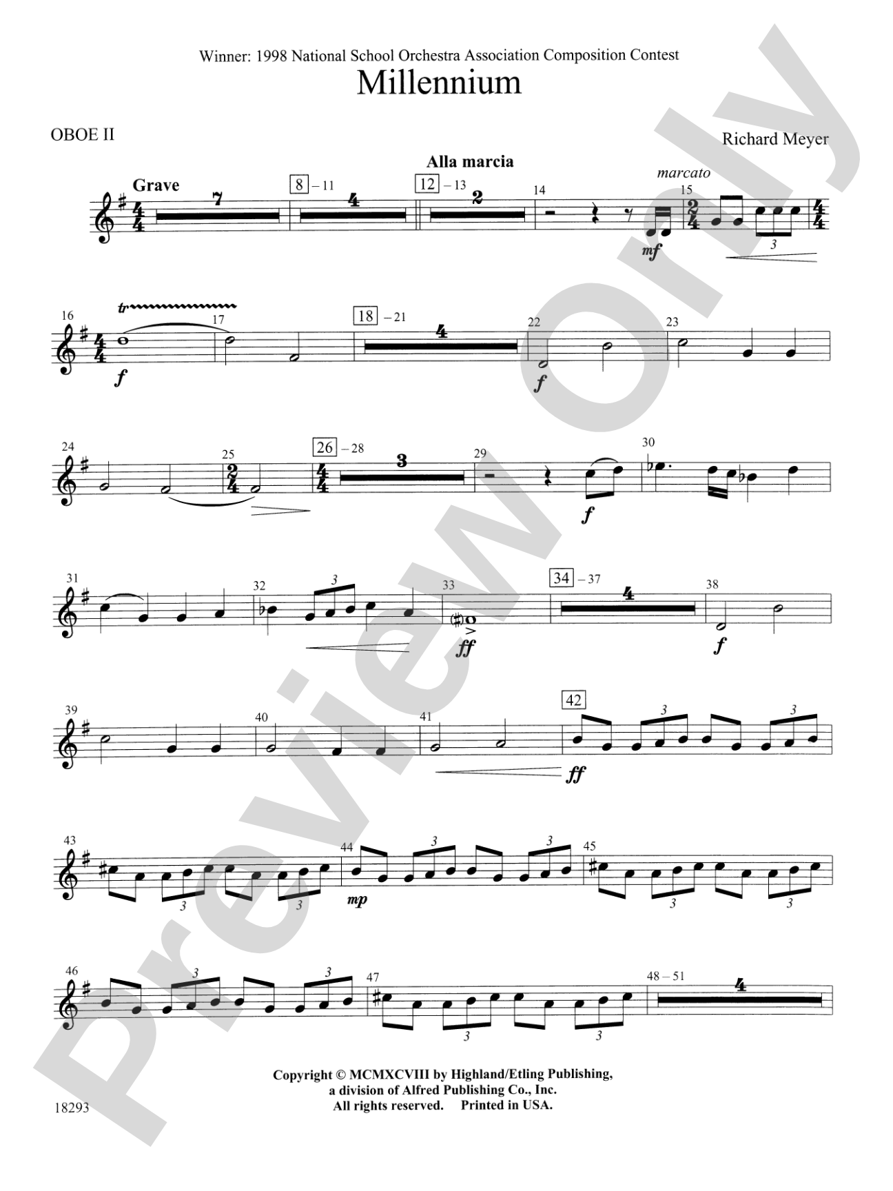 Millennium: 2nd Oboe