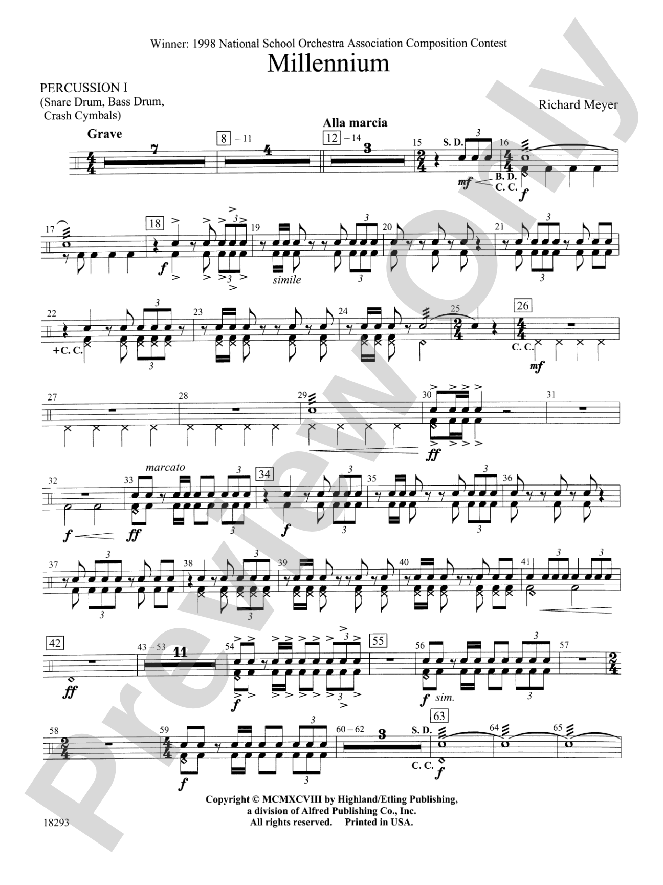 Millennium: 1st Percussion