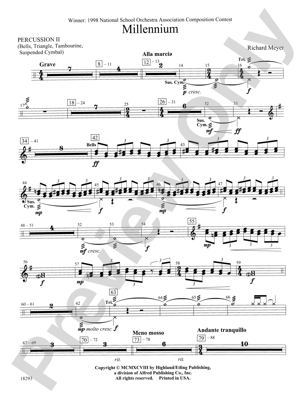 Millennium: 2nd Percussion