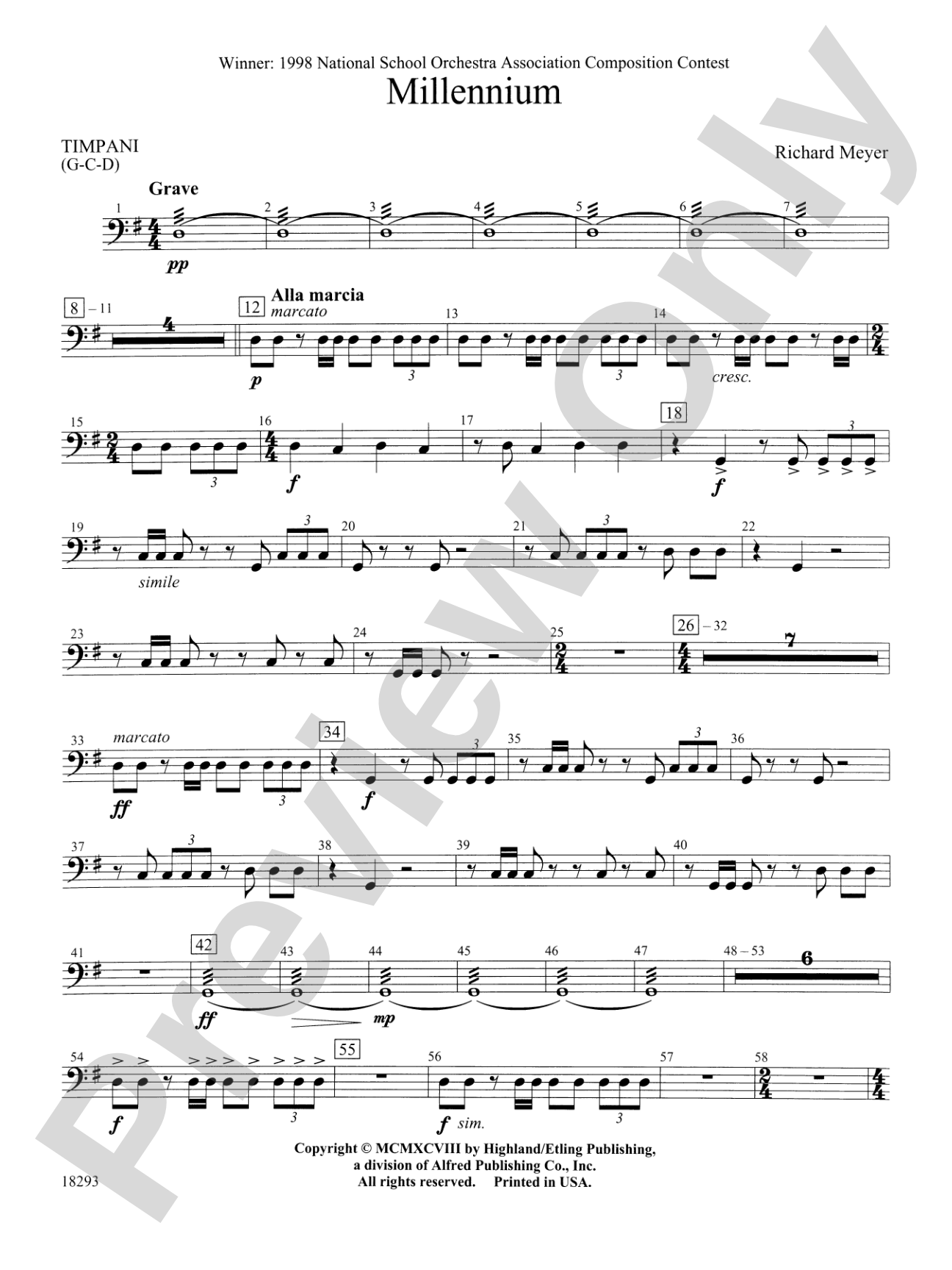 Millennium: Timpani