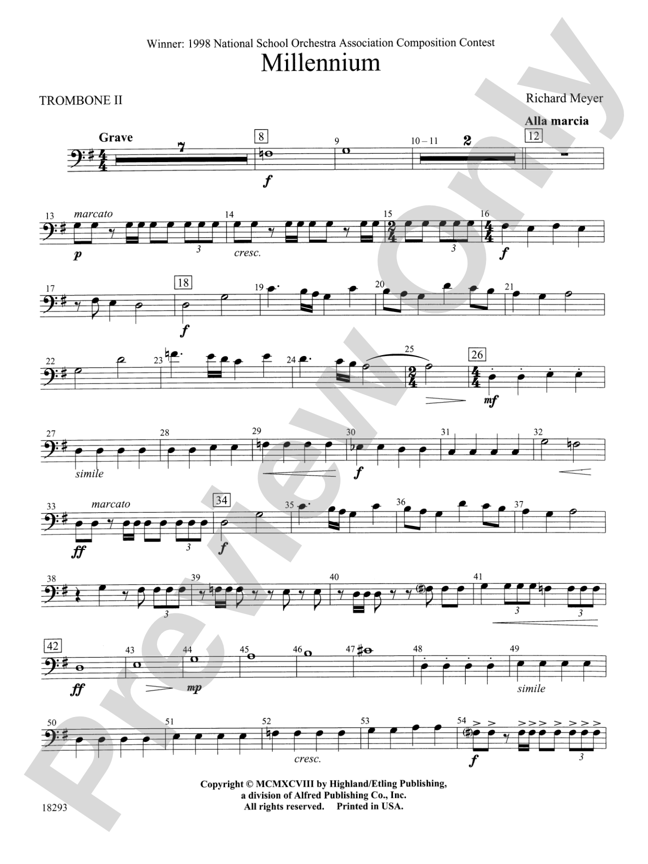 Millennium: 2nd Trombone