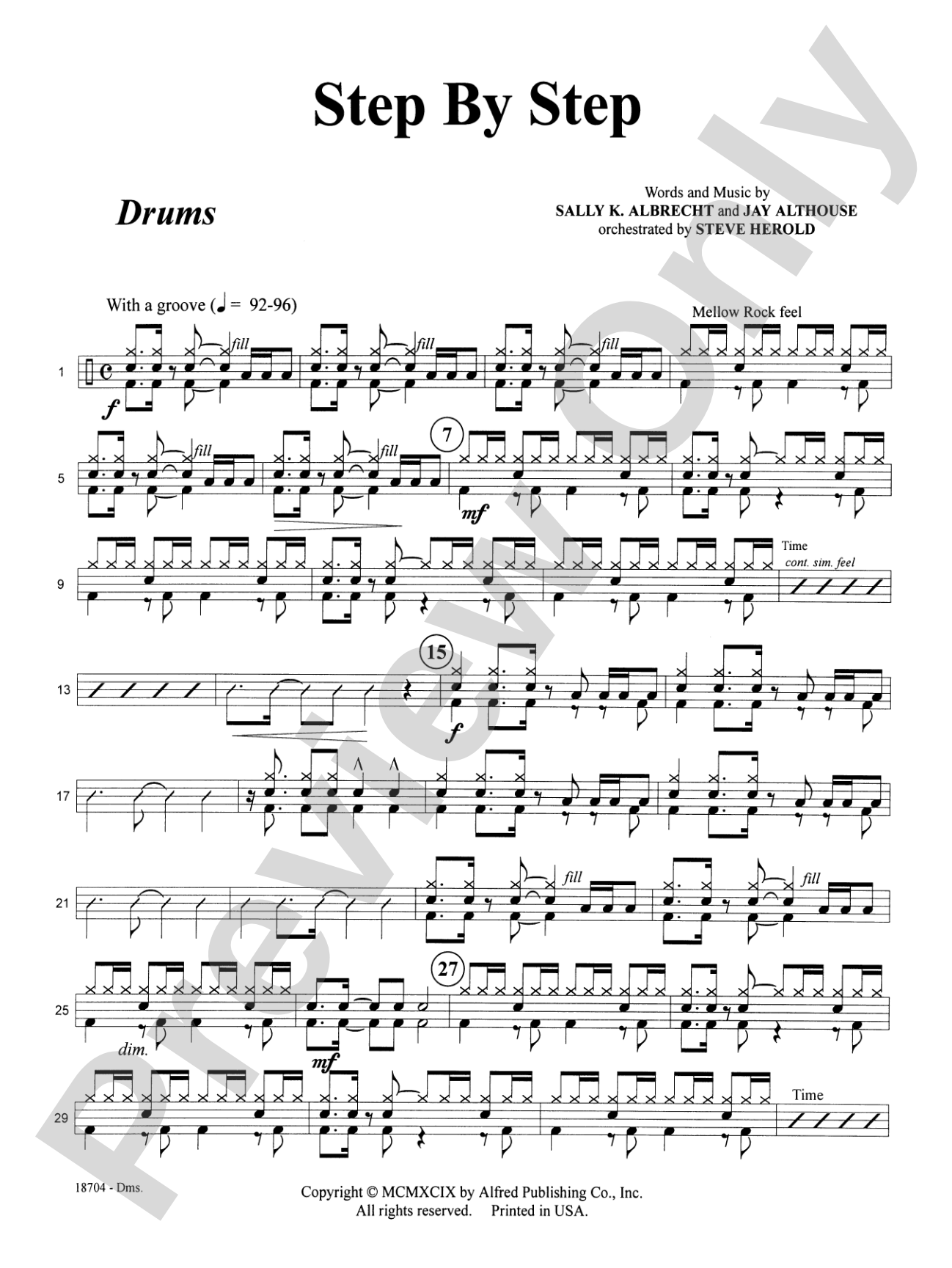 Step by Step: Drums: Choral SoundPax