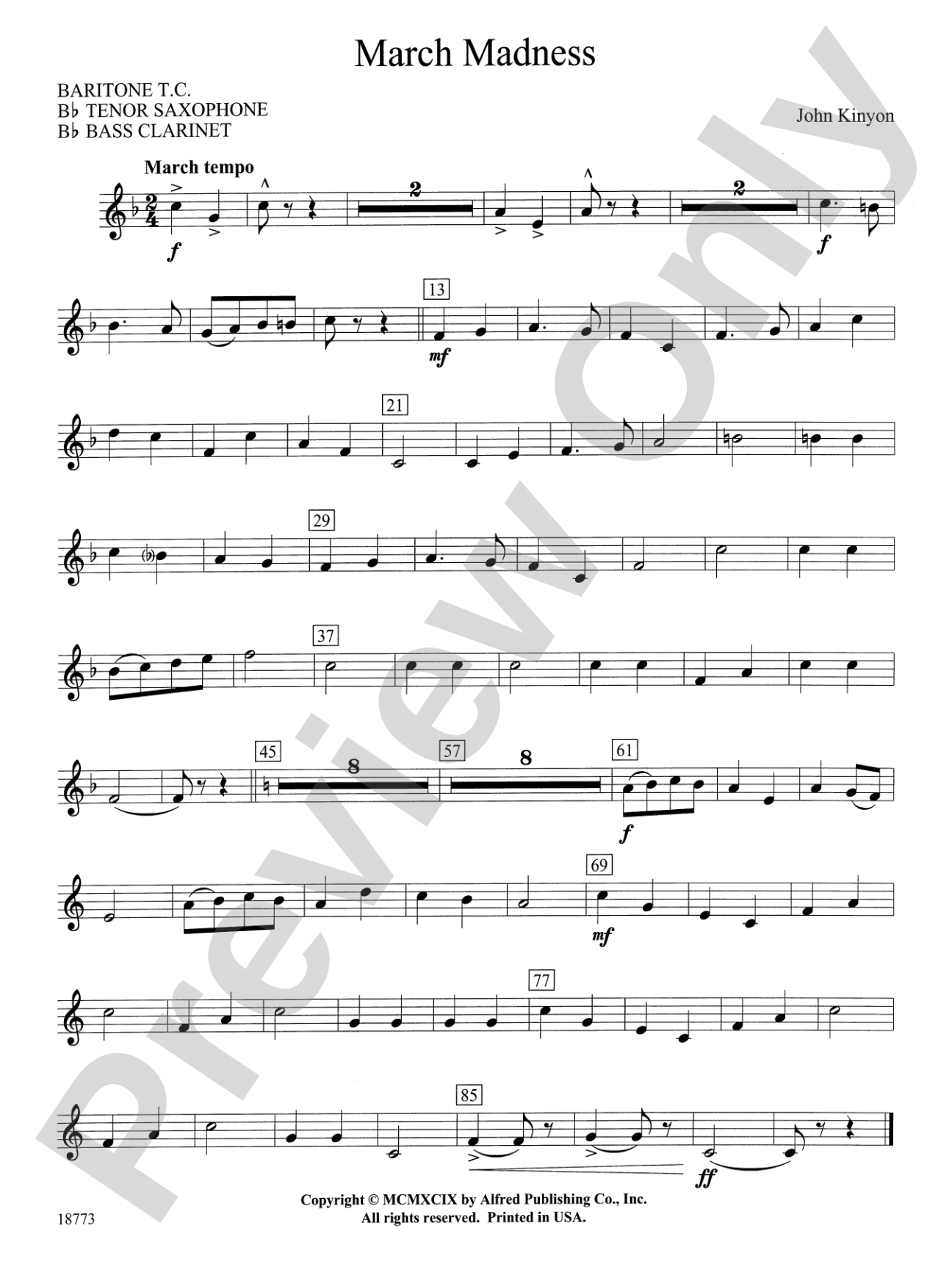 March Madness: Baritone T.C.