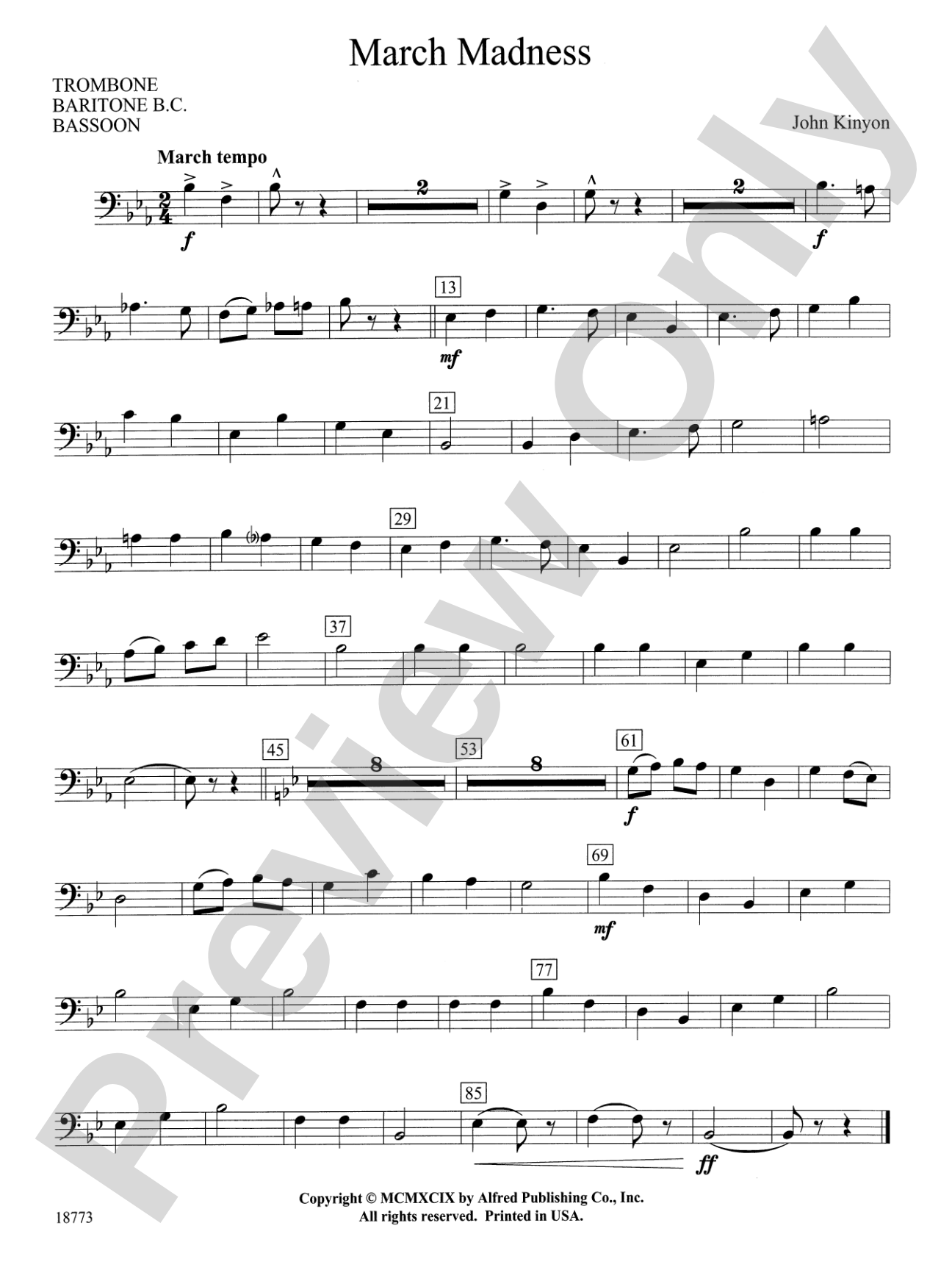 March Madness: 1st Trombone