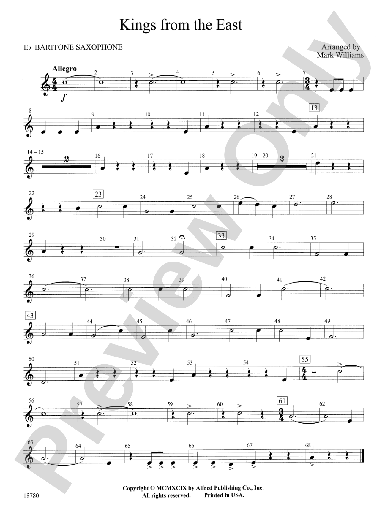 Kings from the East: E-flat Baritone Saxophone