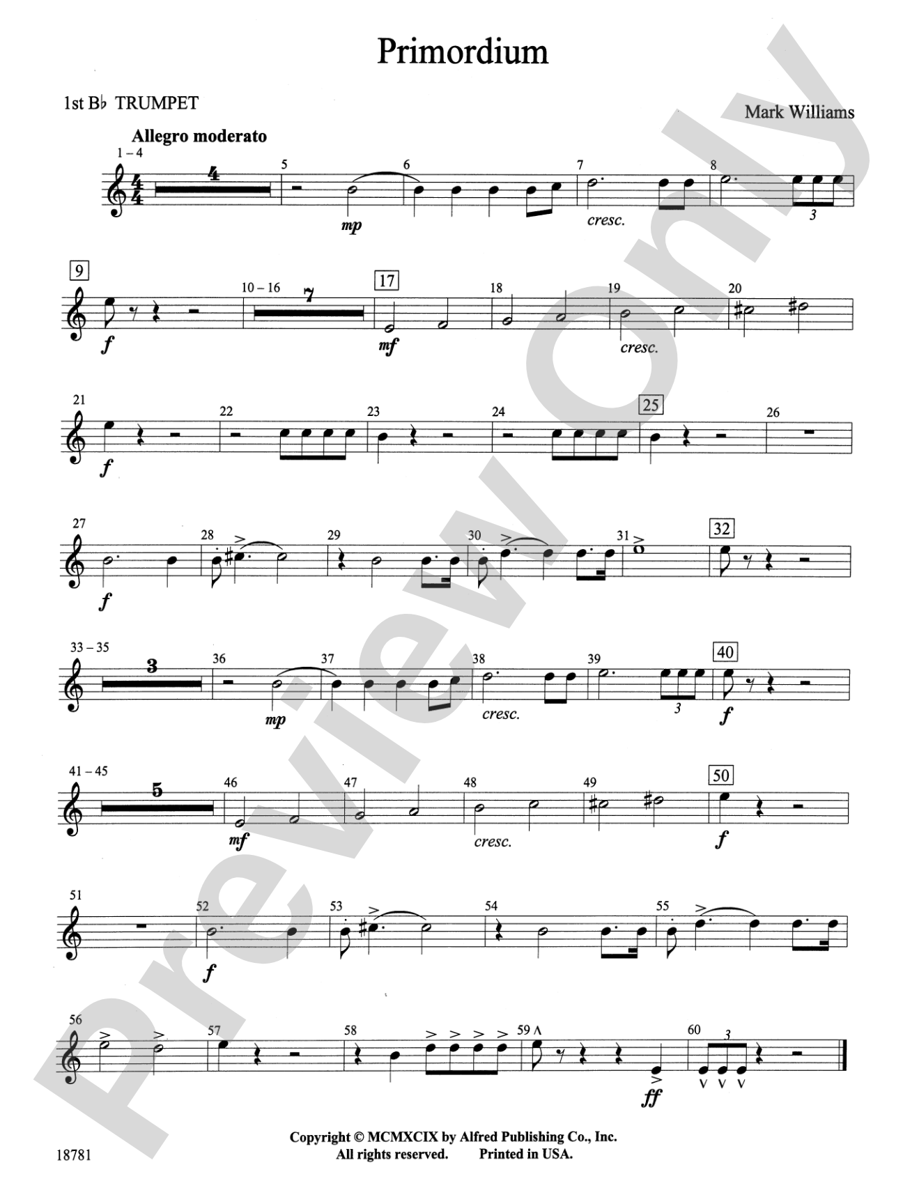 Primordium: 1st B-flat Trumpet