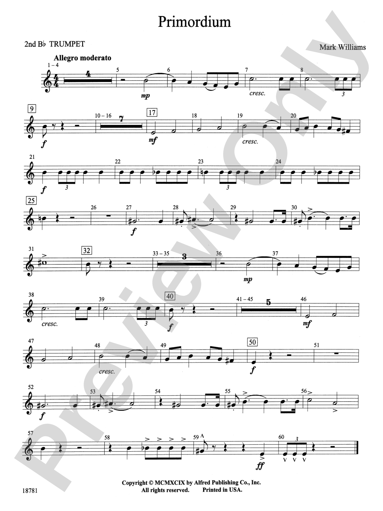 Primordium: 2nd B-flat Trumpet