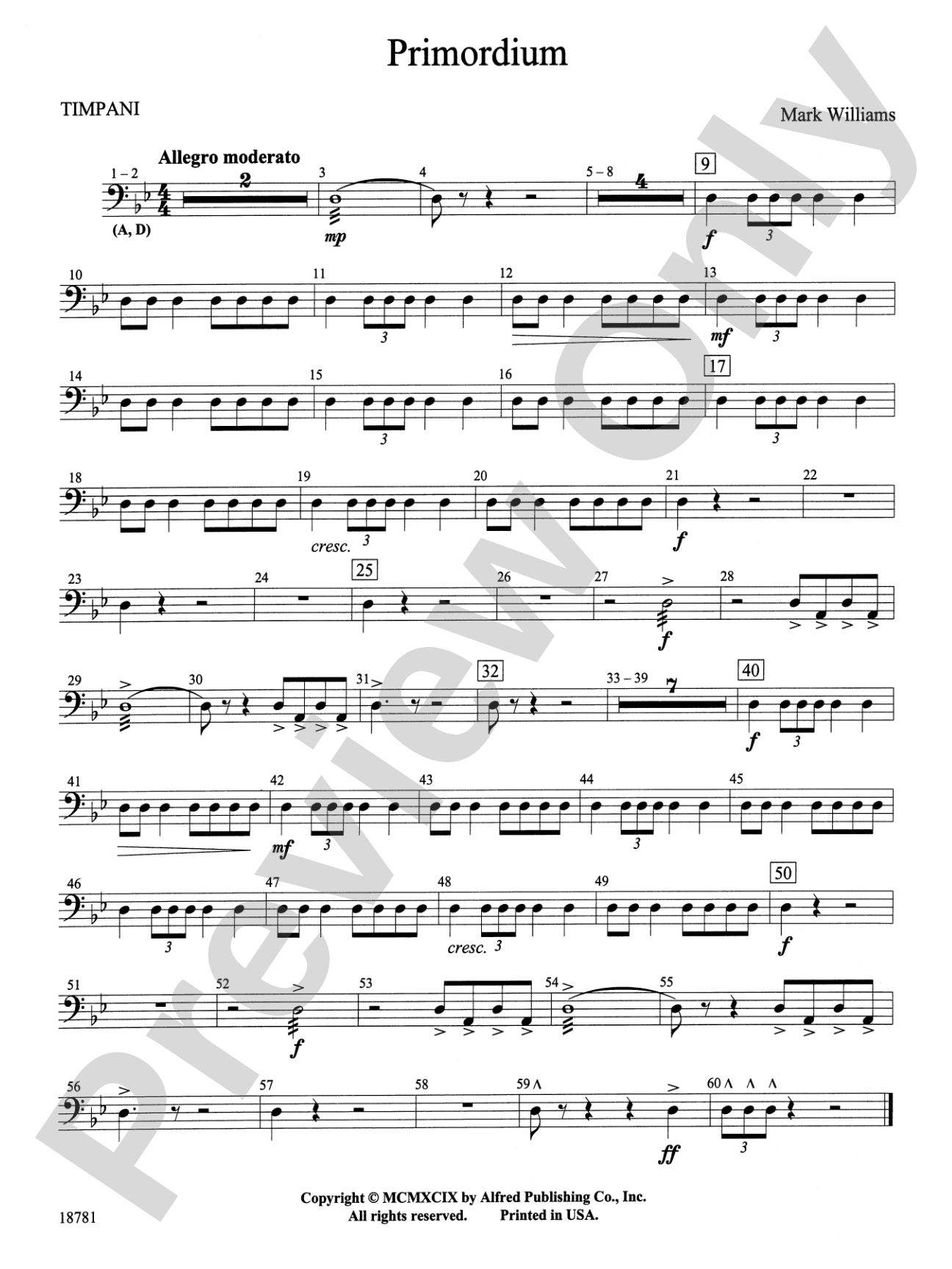 Primordium: Timpani