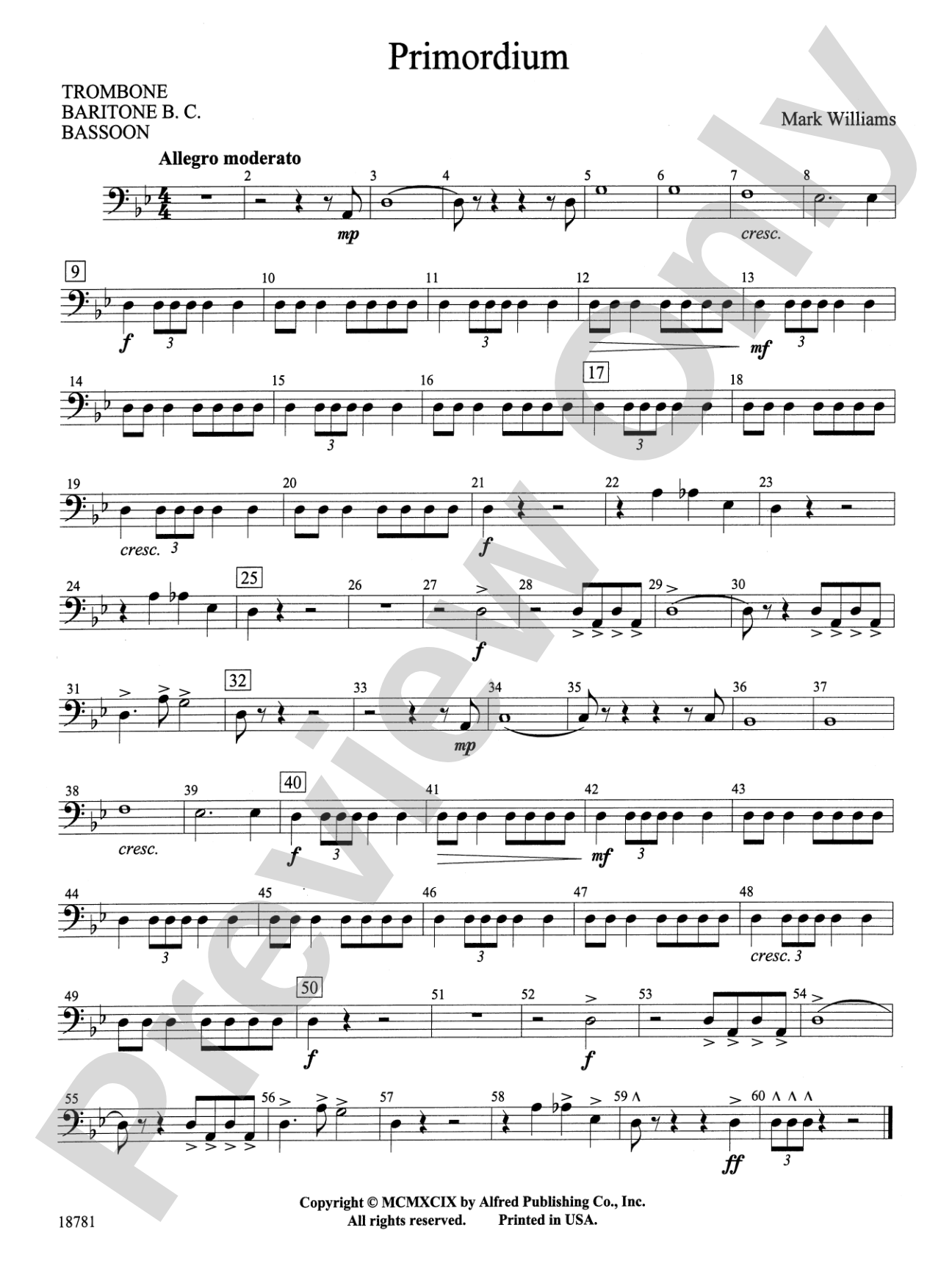 Primordium: 1st Trombone
